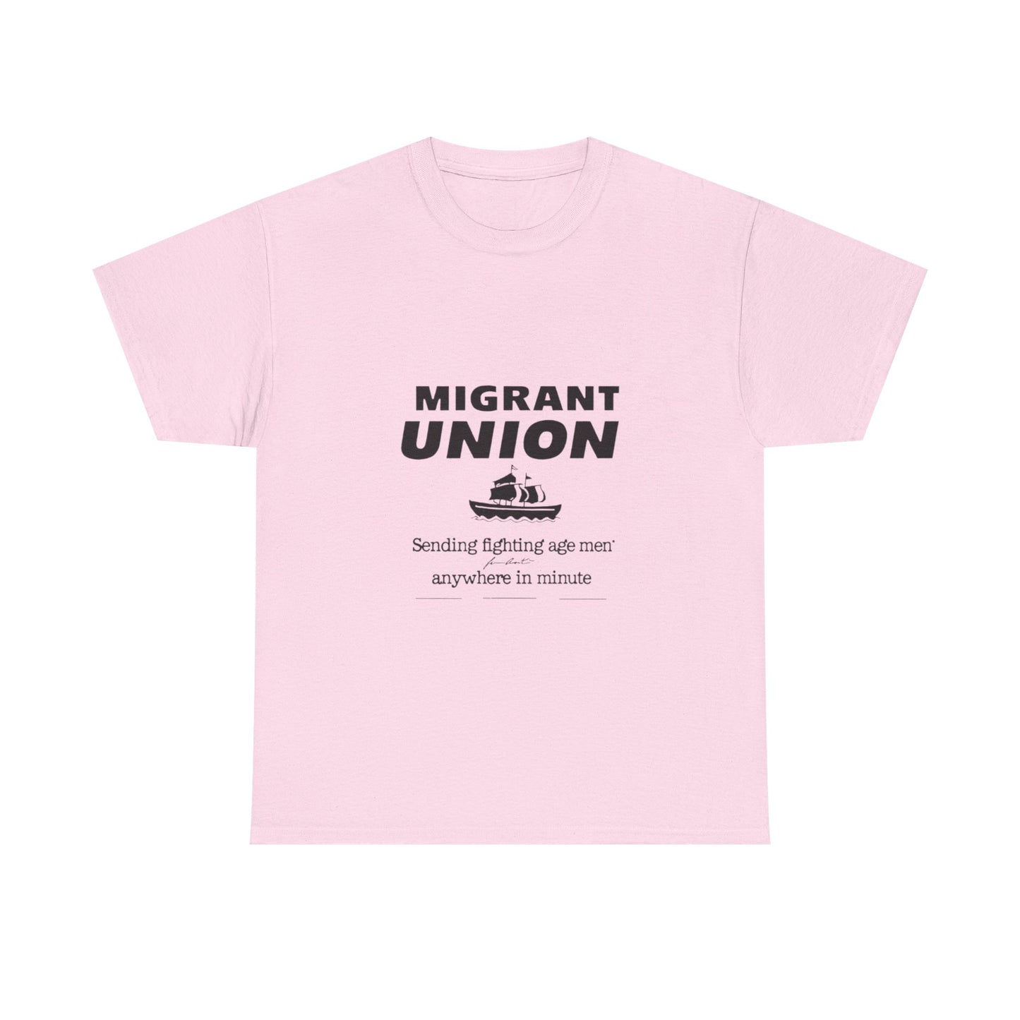 Migrant Union Graphic Tee - Casual Wear, Fundraising Events, Advocacy Apparel, Unisex Streetwear, Everyday Comfort