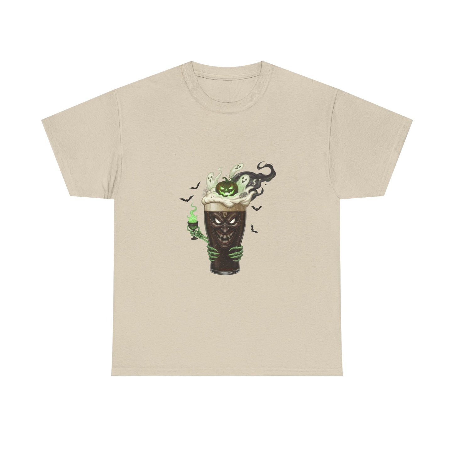 Guiness halloween Artistic Unisex Tee featuring Eco-Themed Design, Perfect for Casual Wear, Gift for Nature Lovers, Eco-Conscious Apparel, Earth Day