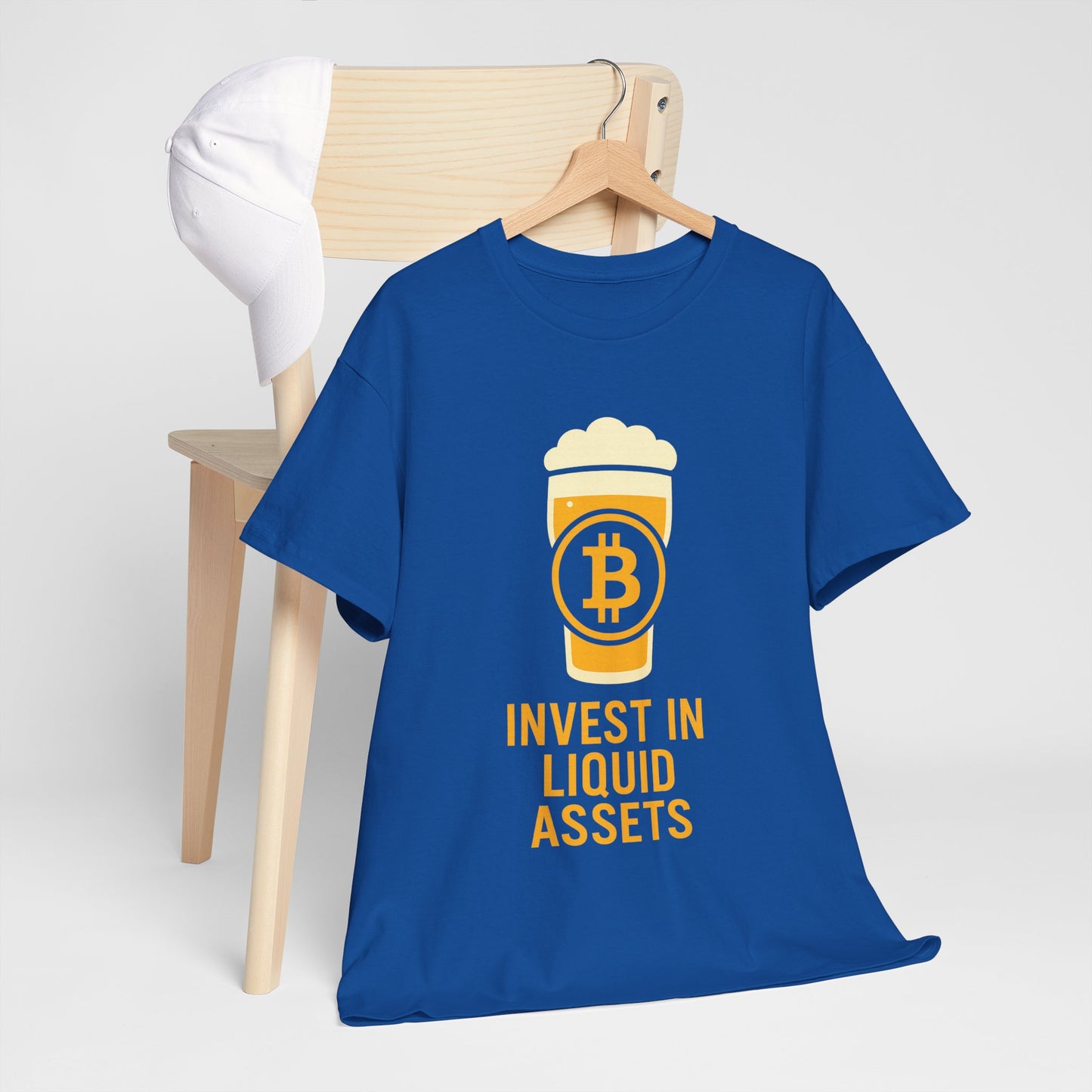 Bitcoin liquid assets Investment Unisex Heavy Cotton Tee, Crypto Shirt, Financial Humor Tee, Gift for Investors, Funny Bitcoin Apparel