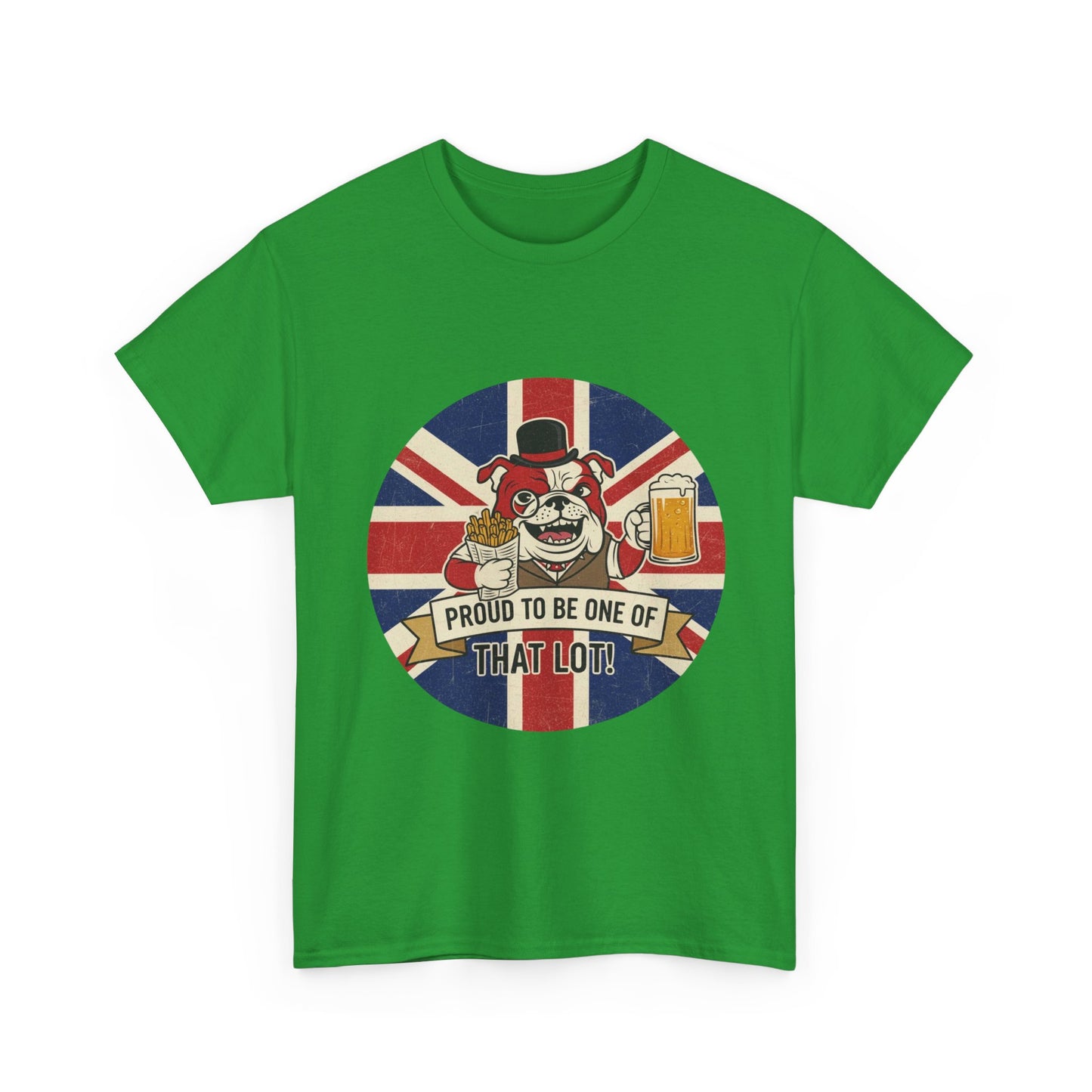 British  bulldog patriot satire cool design Unisex Heavy Cotton Tee shirt all sizes
