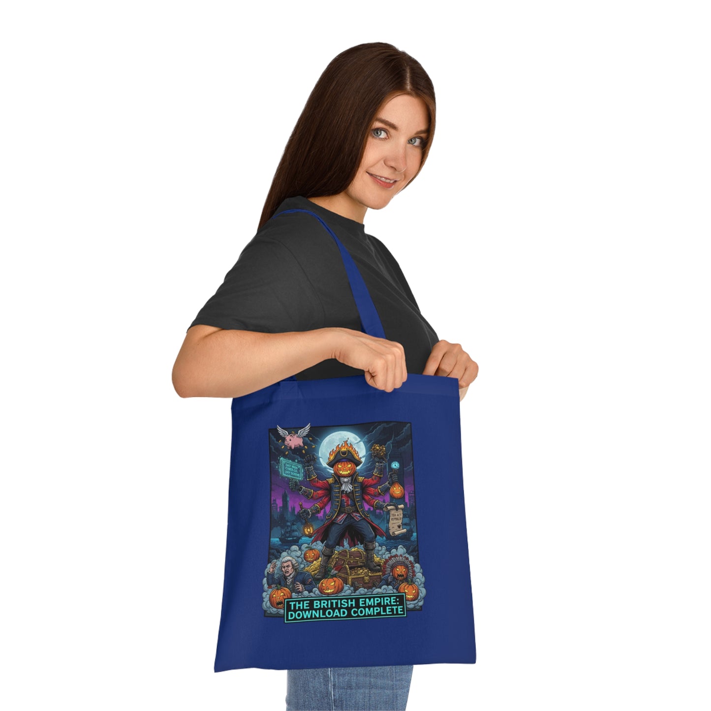 Unique Graphic Cotton Tote Bag - Eco-Friendly Shopping, Art Lover Gift, Market Bag, Beach Tote, Customizable Design