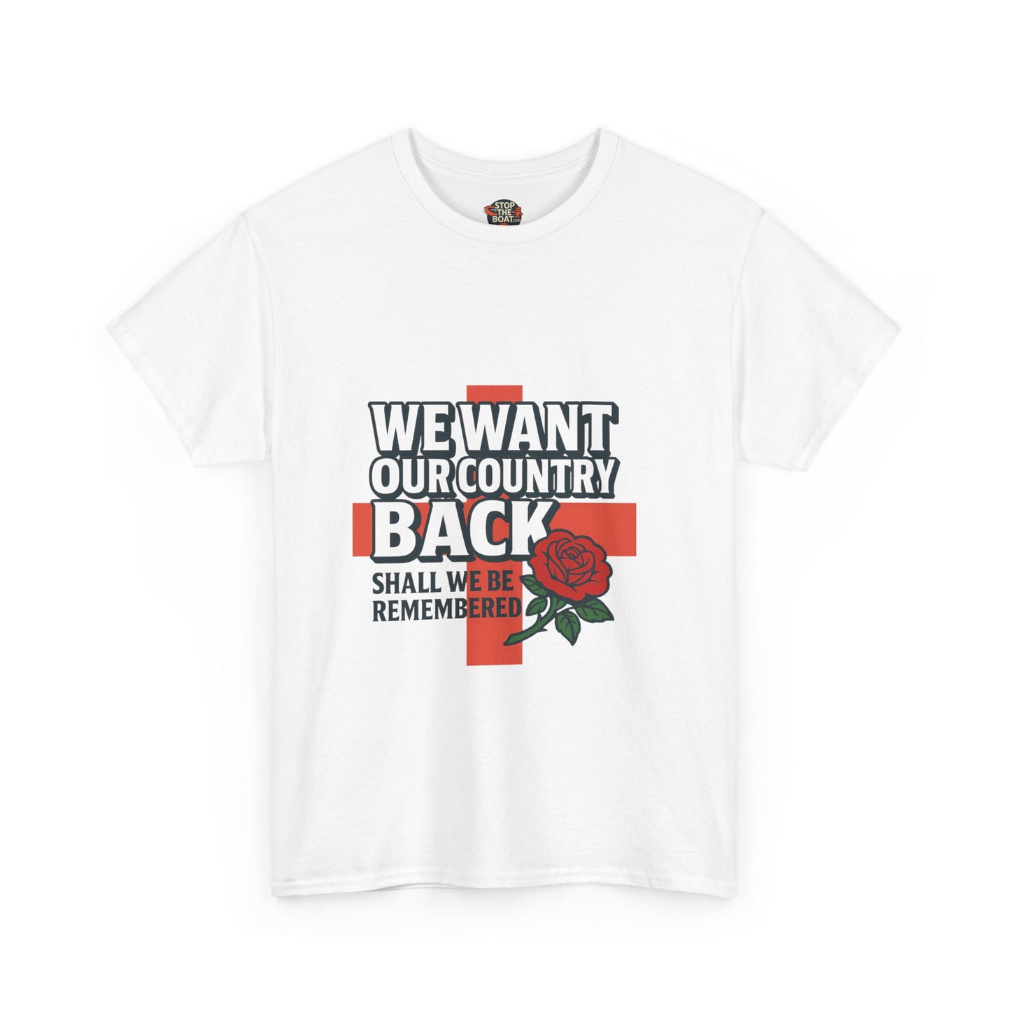 Unisex Heavy Cotton Tee - We Want Our Country Back, Casual Statement Tee, Proud Heritage Shirt, Comfortable Everyday Wear, Gift for [...]