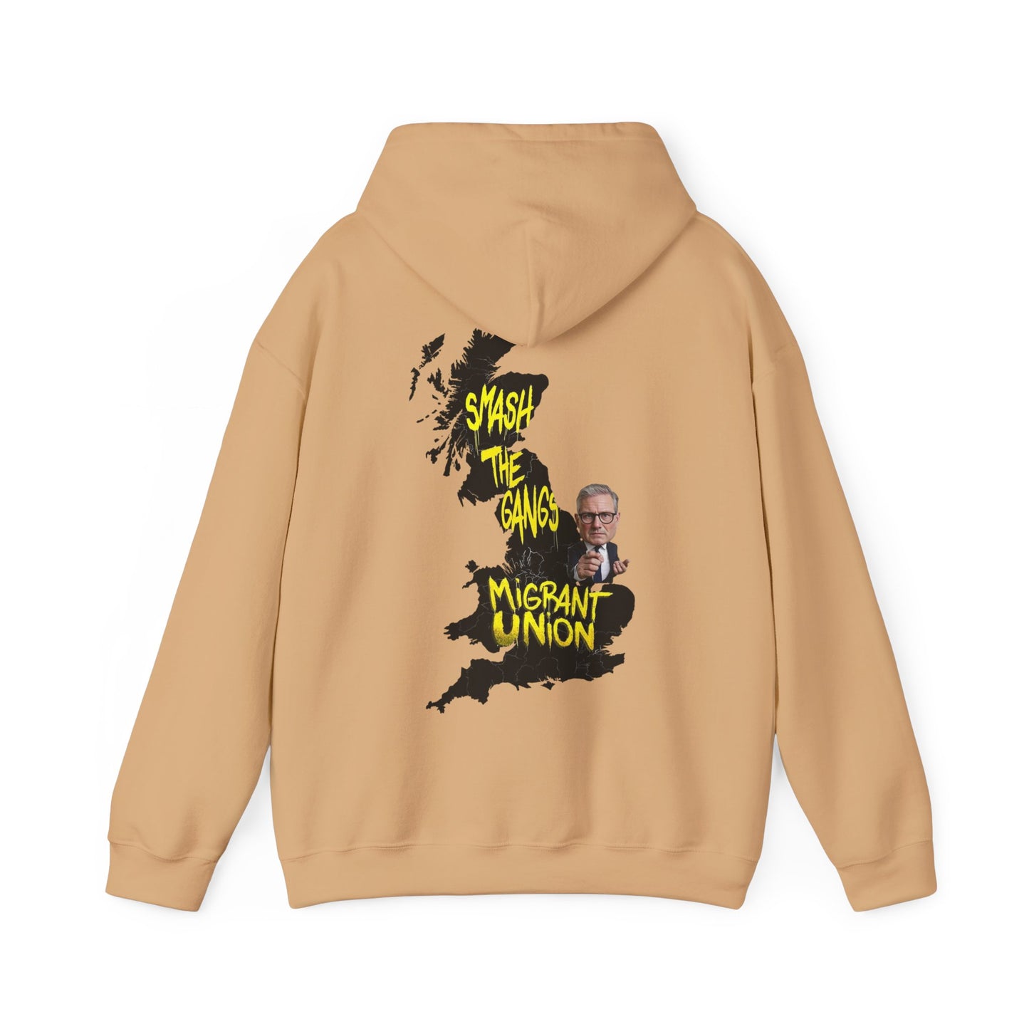 Migrant Union Hooded Sweatshirt, Unisex Sweatshirt, Cozy Layer, Activism Apparel, Streetwear, Gift for Protesters, Conscious Fashion