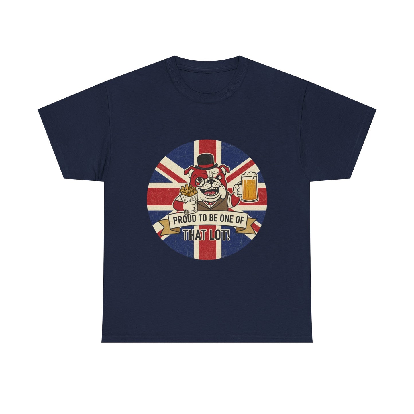 British  bulldog patriot satire cool design Unisex Heavy Cotton Tee shirt all sizes
