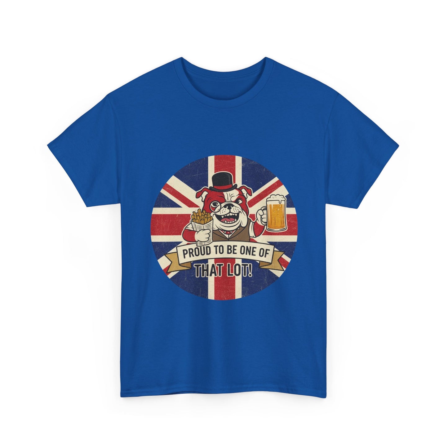 British  bulldog patriot satire cool design Unisex Heavy Cotton Tee shirt all sizes