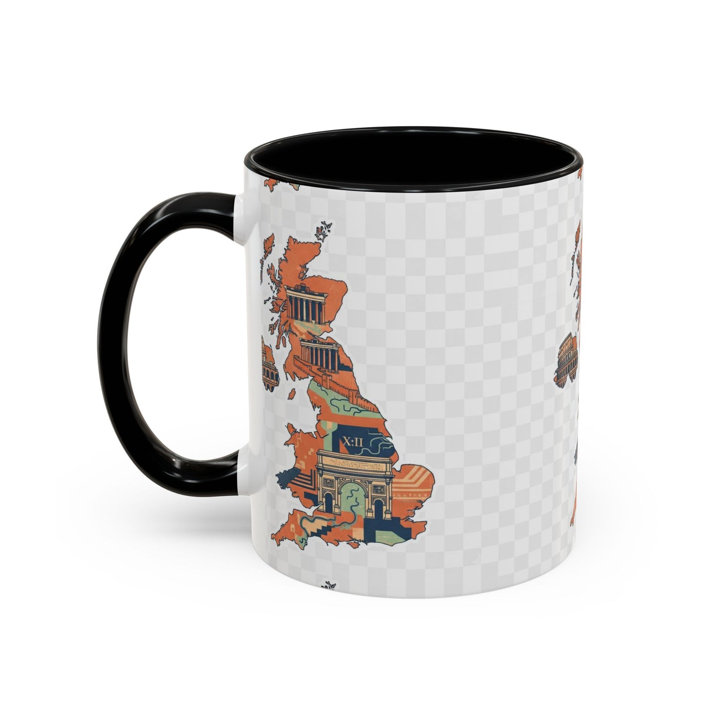 British Landmarks Accent Coffee Mug | Travel Gift, Home Decor, Coffee Lover, Souvenir, Unique Design
