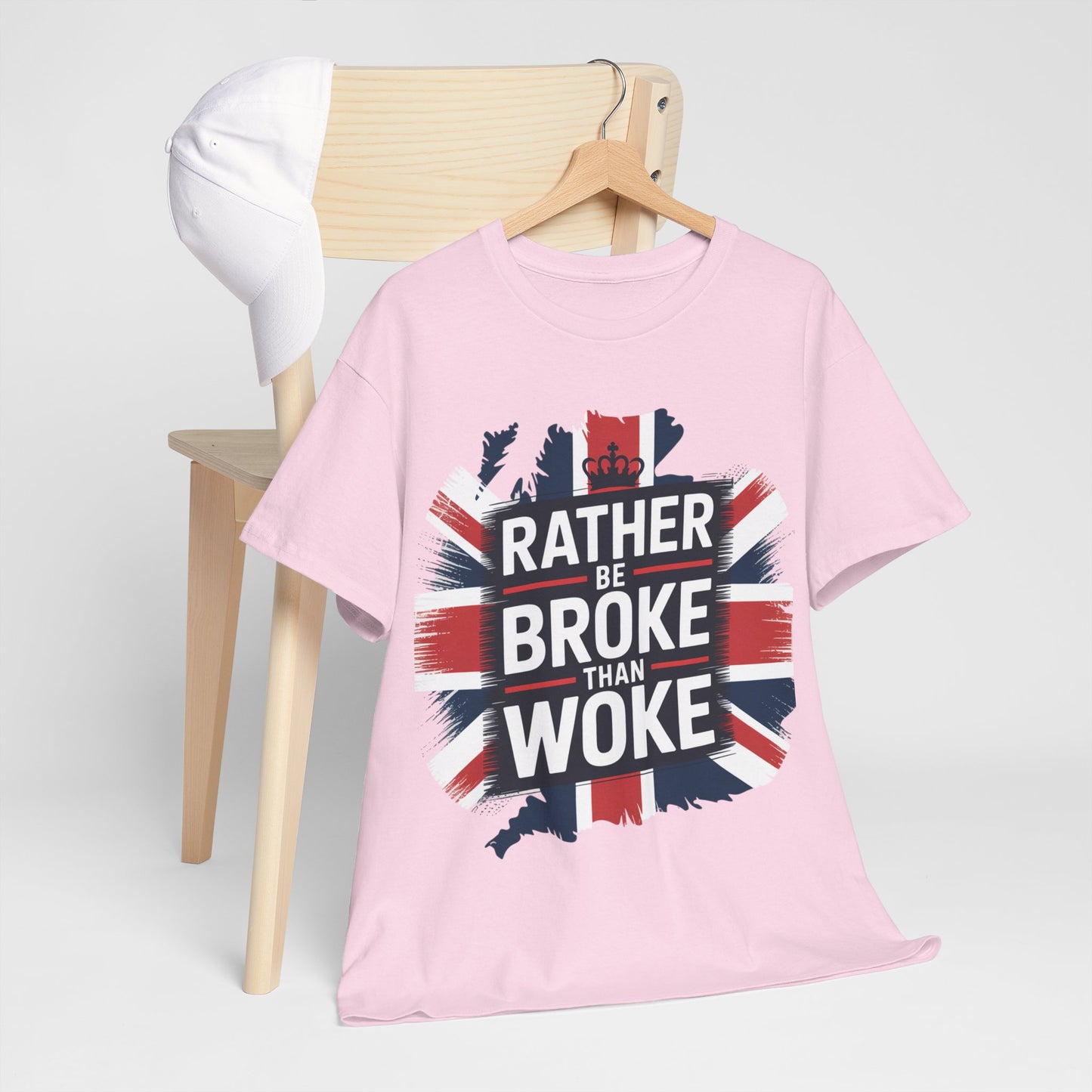 Broke vs. Woke Unisex Heavy Cotton Tee