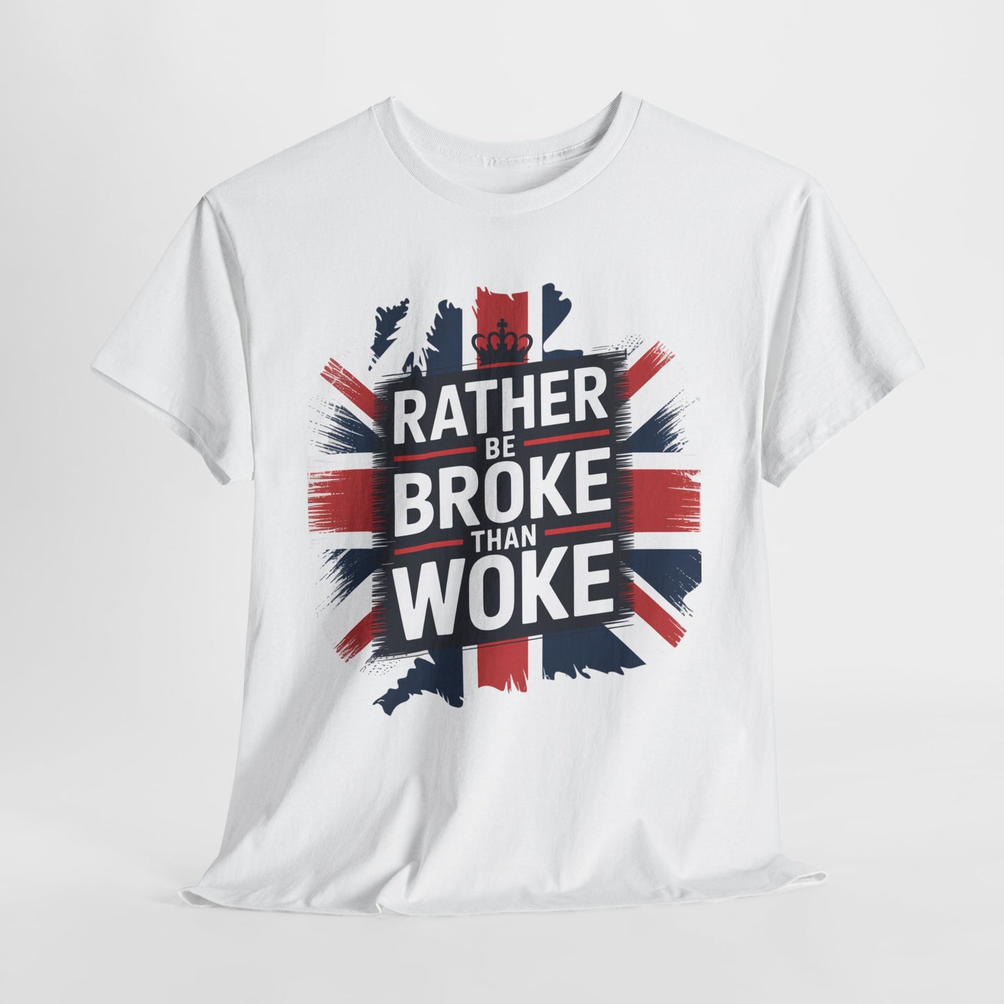 Broke vs. Woke Unisex Heavy Cotton Tee
