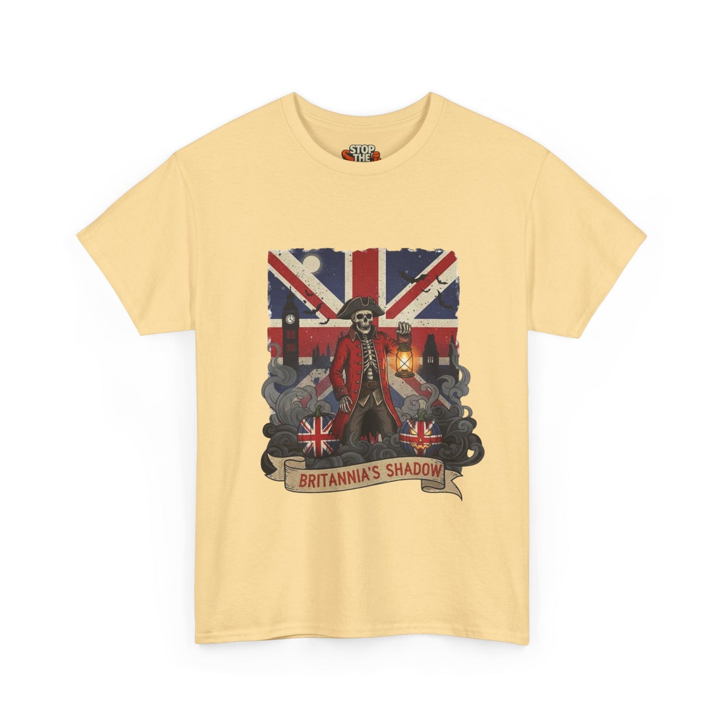 Stop the boats british patriot Halloween Unisex Heavy Cotton Tee