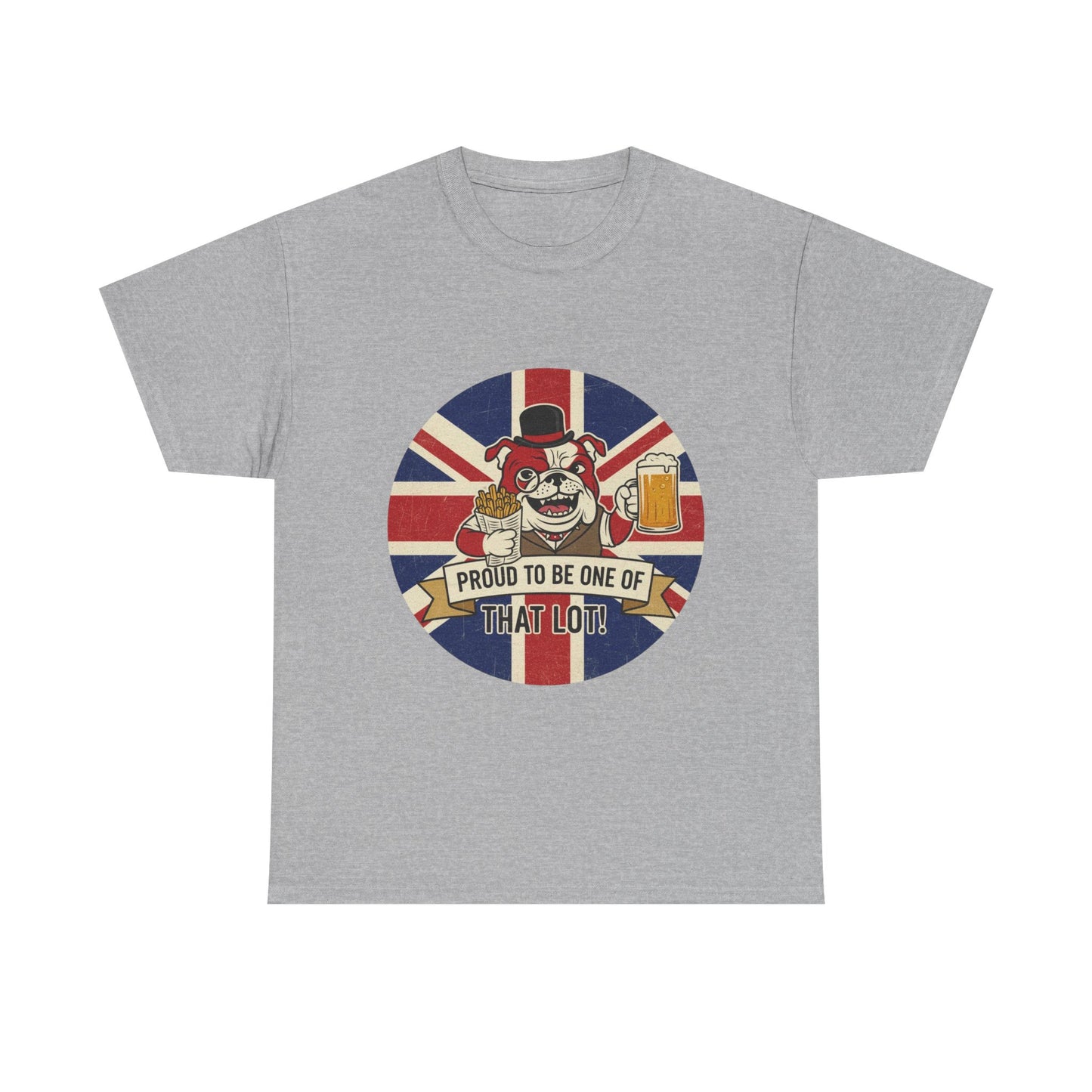 British  bulldog patriot satire cool design Unisex Heavy Cotton Tee shirt all sizes