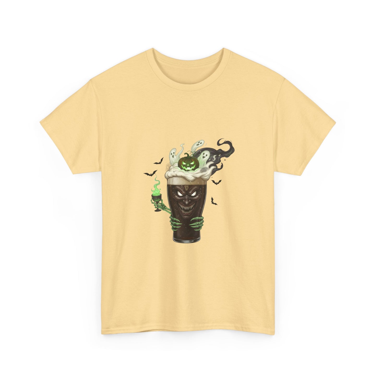 Guiness halloween Artistic Unisex Tee featuring Eco-Themed Design, Perfect for Casual Wear, Gift for Nature Lovers, Eco-Conscious Apparel, Earth Day