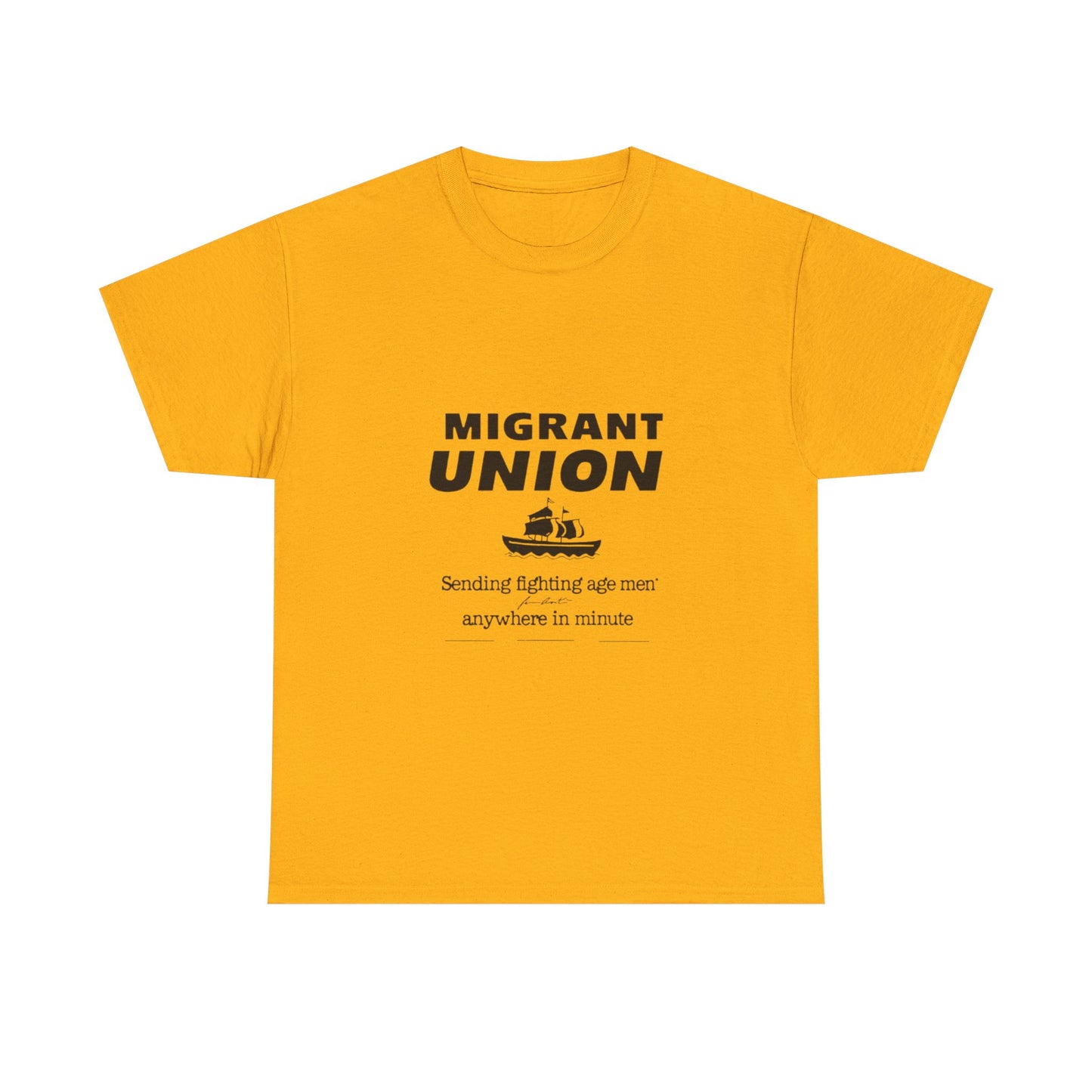 Migrant Union Graphic Tee - Casual Wear, Fundraising Events, Advocacy Apparel, Unisex Streetwear, Everyday Comfort