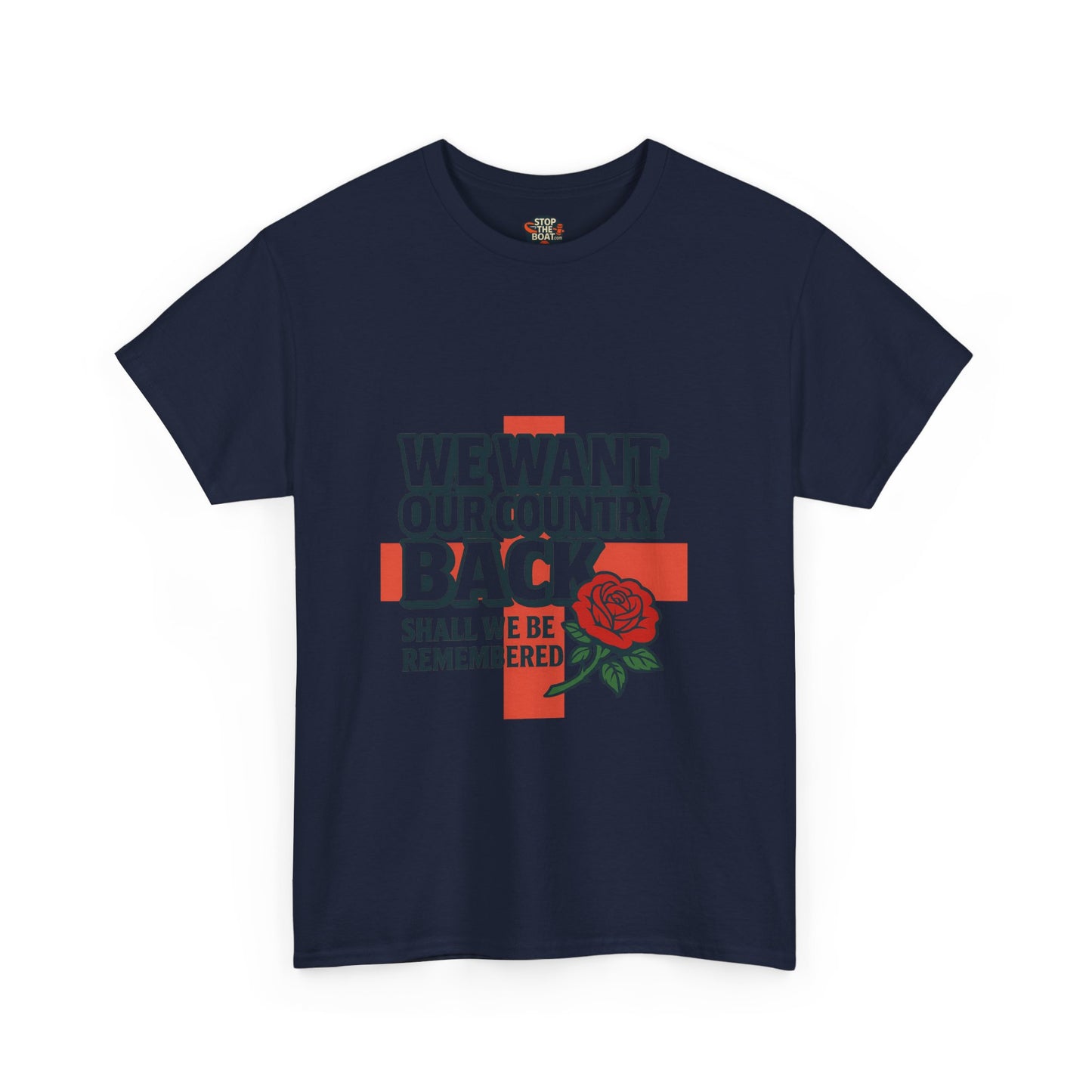 Unisex Heavy Cotton Tee - We Want Our Country Back, Casual Statement Tee, Proud Heritage Shirt, Comfortable Everyday Wear, Gift for [...]
