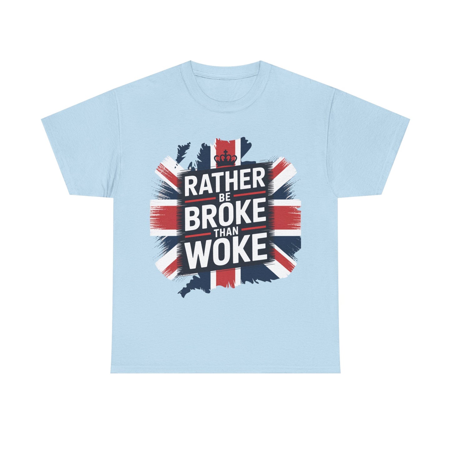 Broke vs. Woke Unisex Heavy Cotton Tee