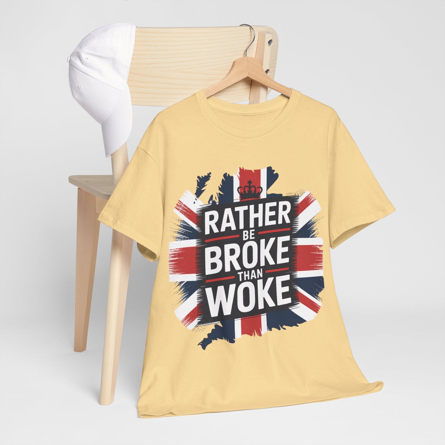 Broke vs. Woke Unisex Heavy Cotton Tee