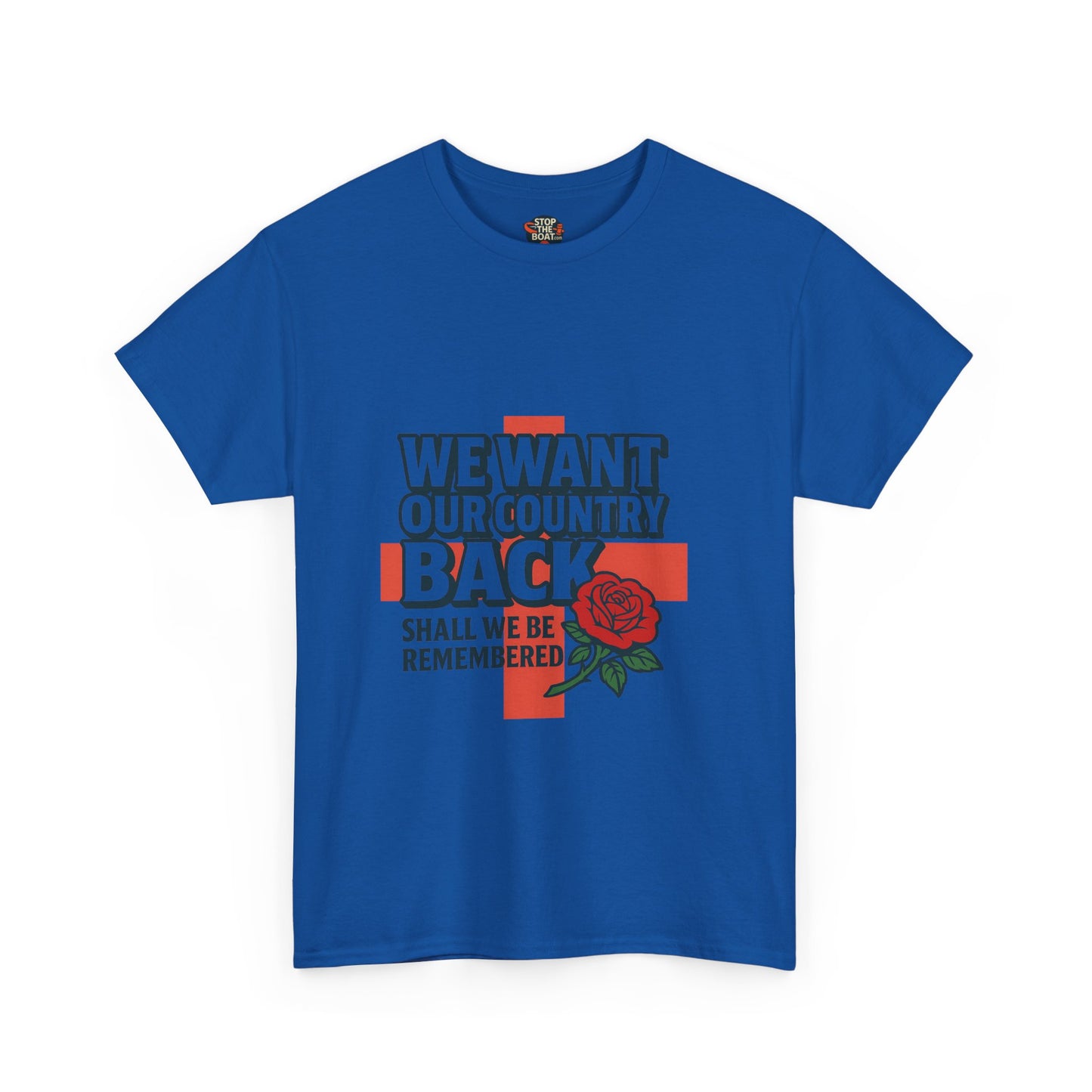 Unisex Heavy Cotton Tee - We Want Our Country Back, Casual Statement Tee, Proud Heritage Shirt, Comfortable Everyday Wear, Gift for [...]