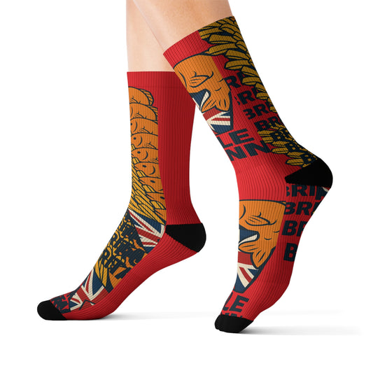 Bold Sublimation Socks with Union Jack Design, Fun Gift for Fashion Lovers, Unique Accessories for Casual Wear, Perfect for [...]