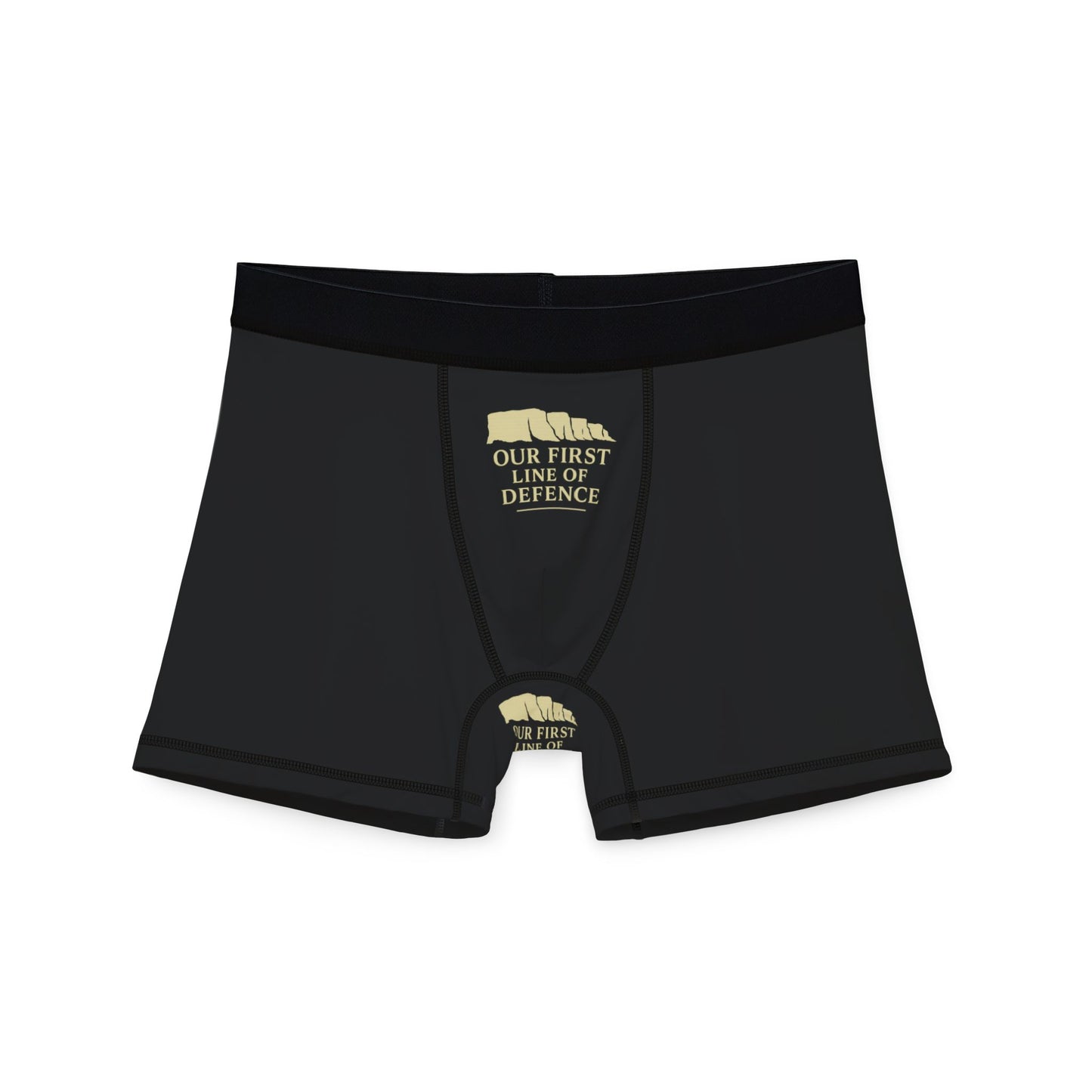First line of defence stop the boats Men's Boxers (AOP)