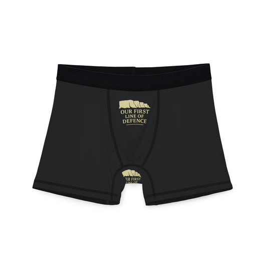 First line of defence stop the boats Men's Boxers (AOP)