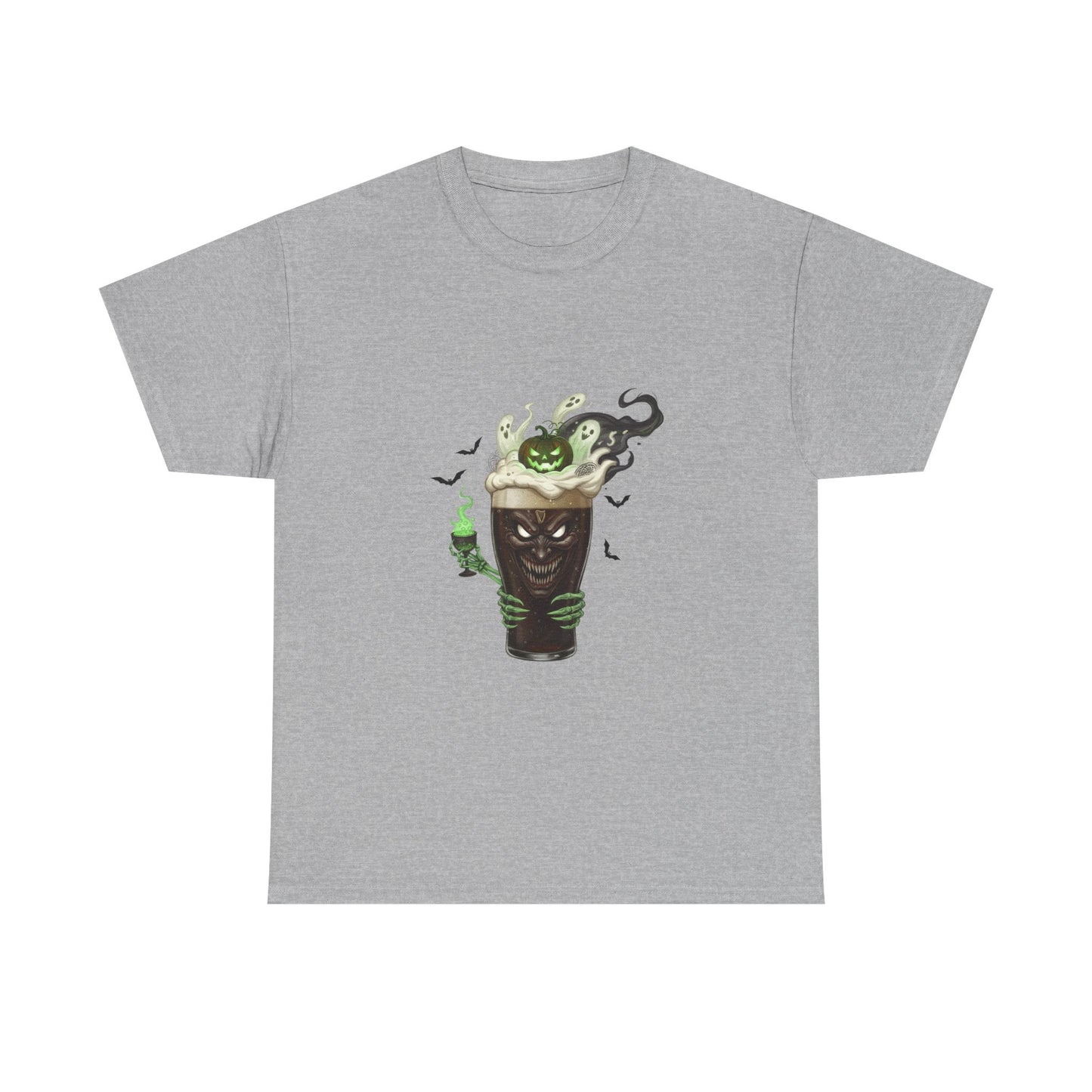 Guiness halloween Artistic Unisex Tee featuring Eco-Themed Design, Perfect for Casual Wear, Gift for Nature Lovers, Eco-Conscious Apparel, Earth Day