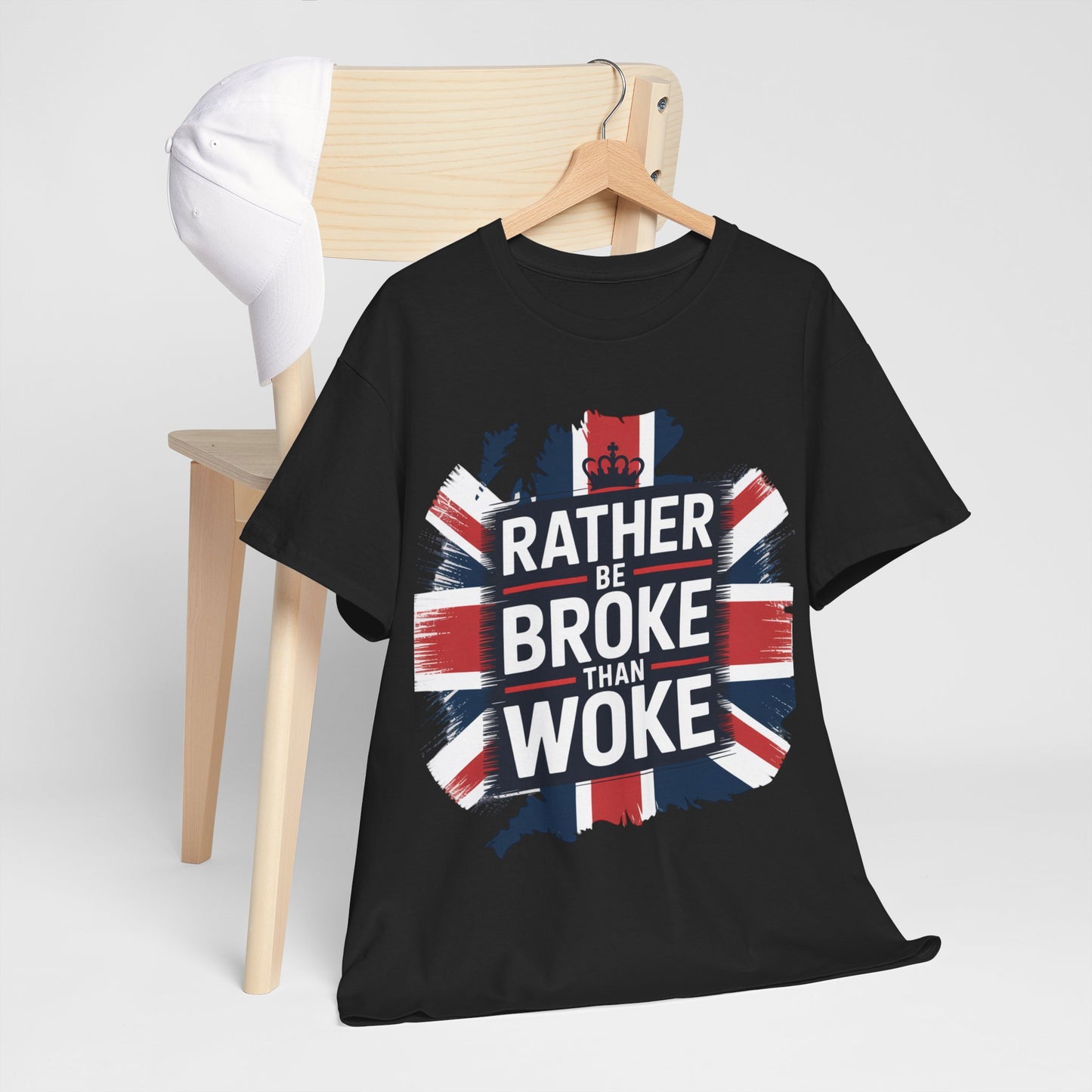 Broke vs. Woke Unisex Heavy Cotton Tee