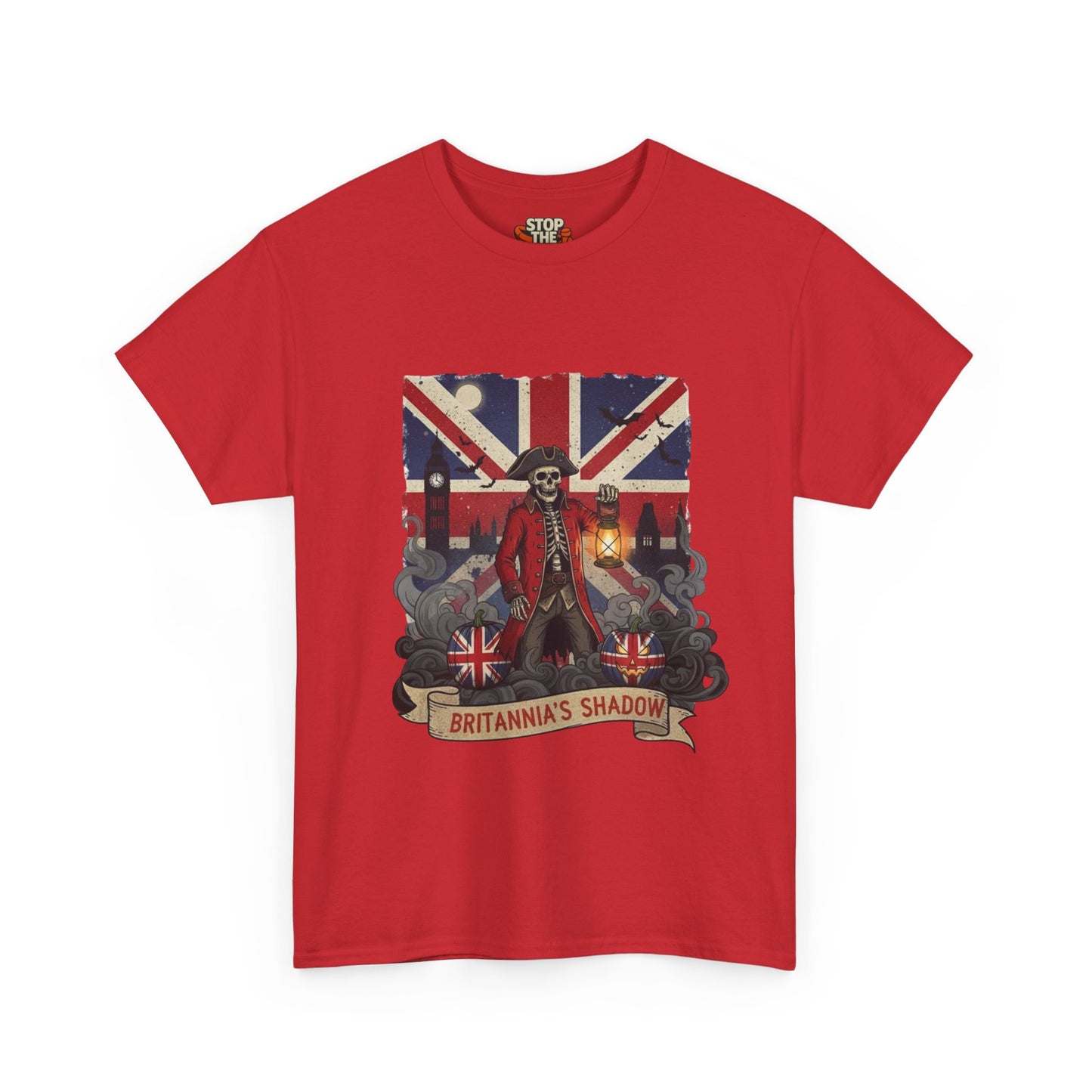 Stop the boats british patriot Halloween Unisex Heavy Cotton Tee
