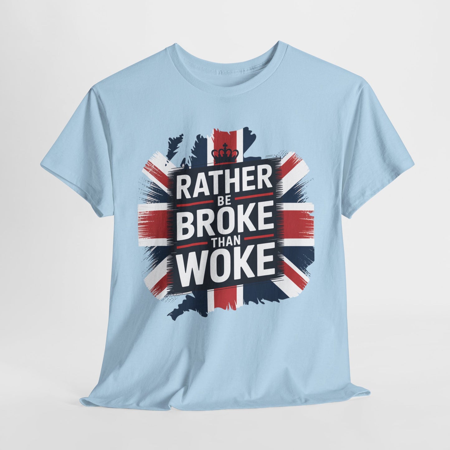 Broke vs. Woke Unisex Heavy Cotton Tee