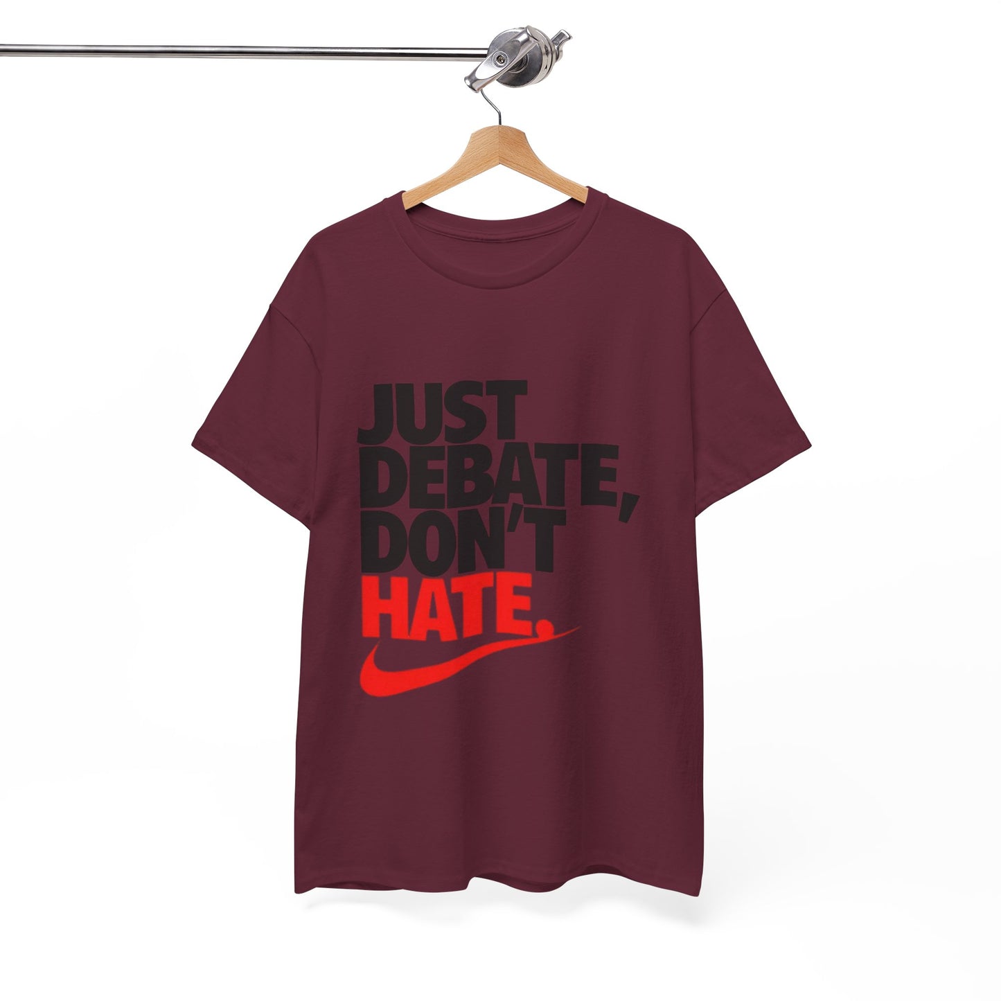 Unisex Cotton Tee - Just Debate, Don't Hate