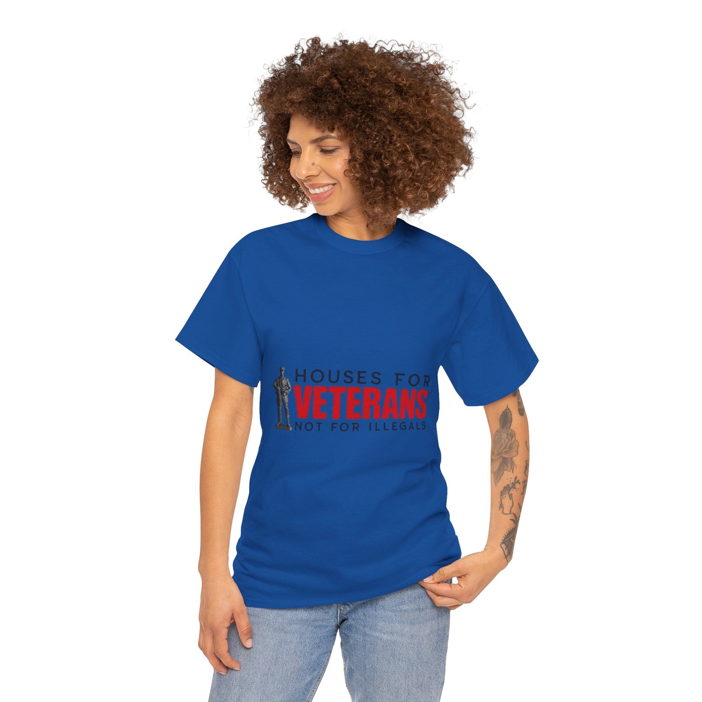 Unisex Heavy Cotton Tee - 'Houses for Veterans' Statement Shirt for Supporters, Patriotic Gifts, Veteran Advocacy Apparel, Everyday [...]