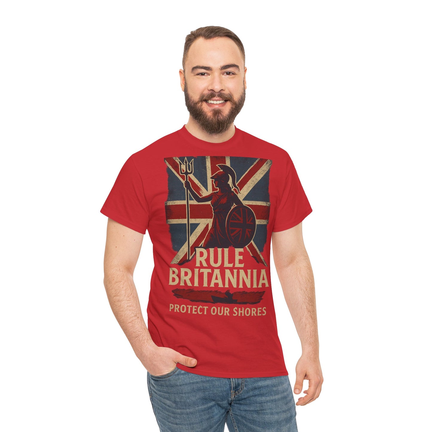 Rule Britannia Tee stop the boat design t shirt patriots