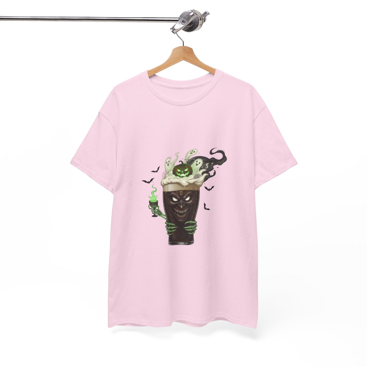 Guiness halloween Artistic Unisex Tee featuring Eco-Themed Design, Perfect for Casual Wear, Gift for Nature Lovers, Eco-Conscious Apparel, Earth Day