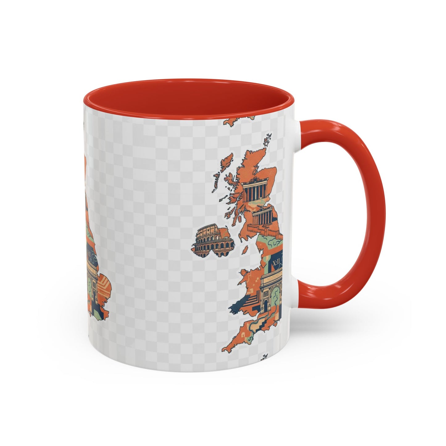 British Landmarks Accent Coffee Mug | Travel Gift, Home Decor, Coffee Lover, Souvenir, Unique Design