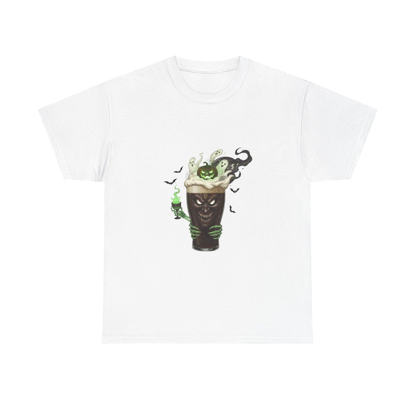 Guiness halloween Artistic Unisex Tee featuring Eco-Themed Design, Perfect for Casual Wear, Gift for Nature Lovers, Eco-Conscious Apparel, Earth Day