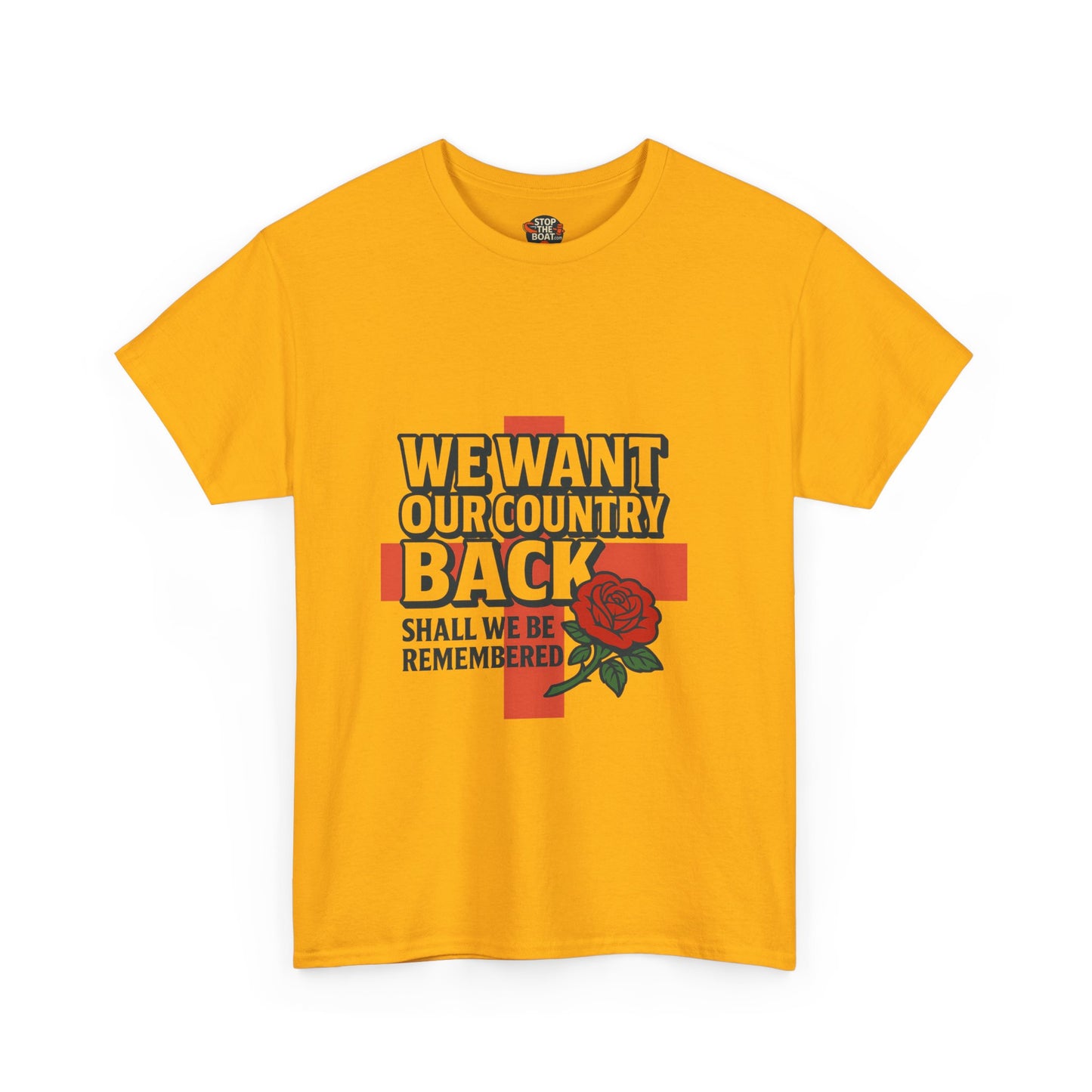 Unisex Heavy Cotton Tee - We Want Our Country Back, Casual Statement Tee, Proud Heritage Shirt, Comfortable Everyday Wear, Gift for [...]