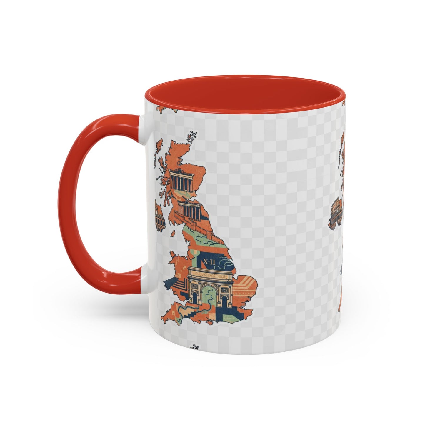 British Landmarks Accent Coffee Mug | Travel Gift, Home Decor, Coffee Lover, Souvenir, Unique Design