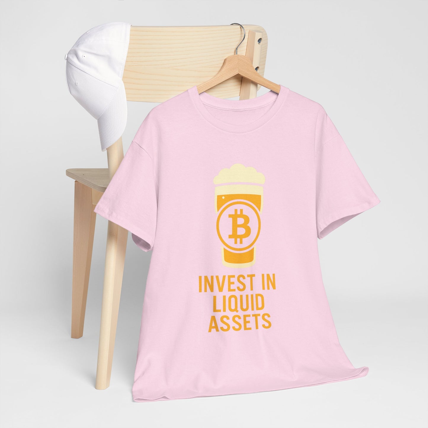 Bitcoin liquid assets Investment Unisex Heavy Cotton Tee, Crypto Shirt, Financial Humor Tee, Gift for Investors, Funny Bitcoin Apparel