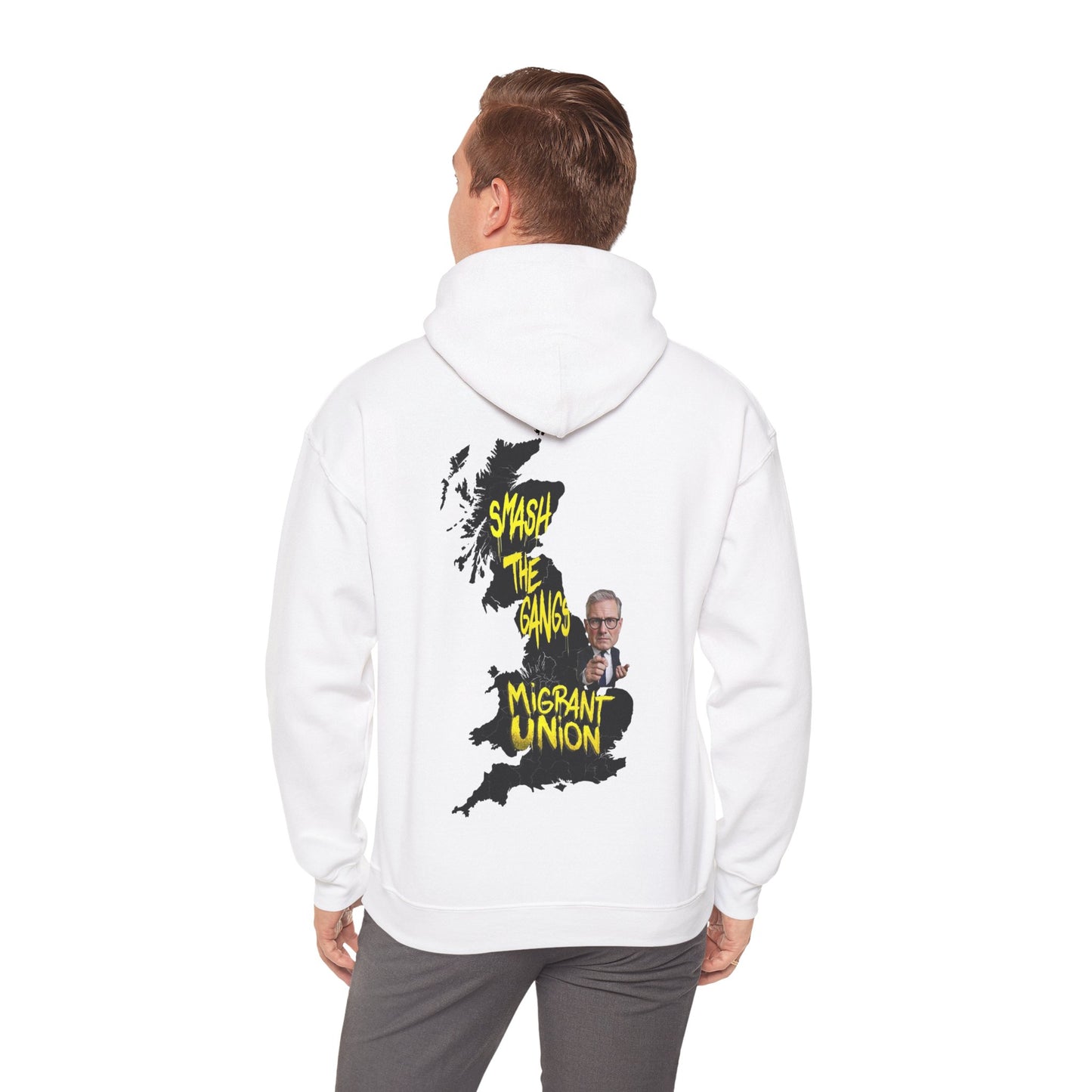 Migrant Union Hooded Sweatshirt, Unisex Sweatshirt, Cozy Layer, Activism Apparel, Streetwear, Gift for Protesters, Conscious Fashion