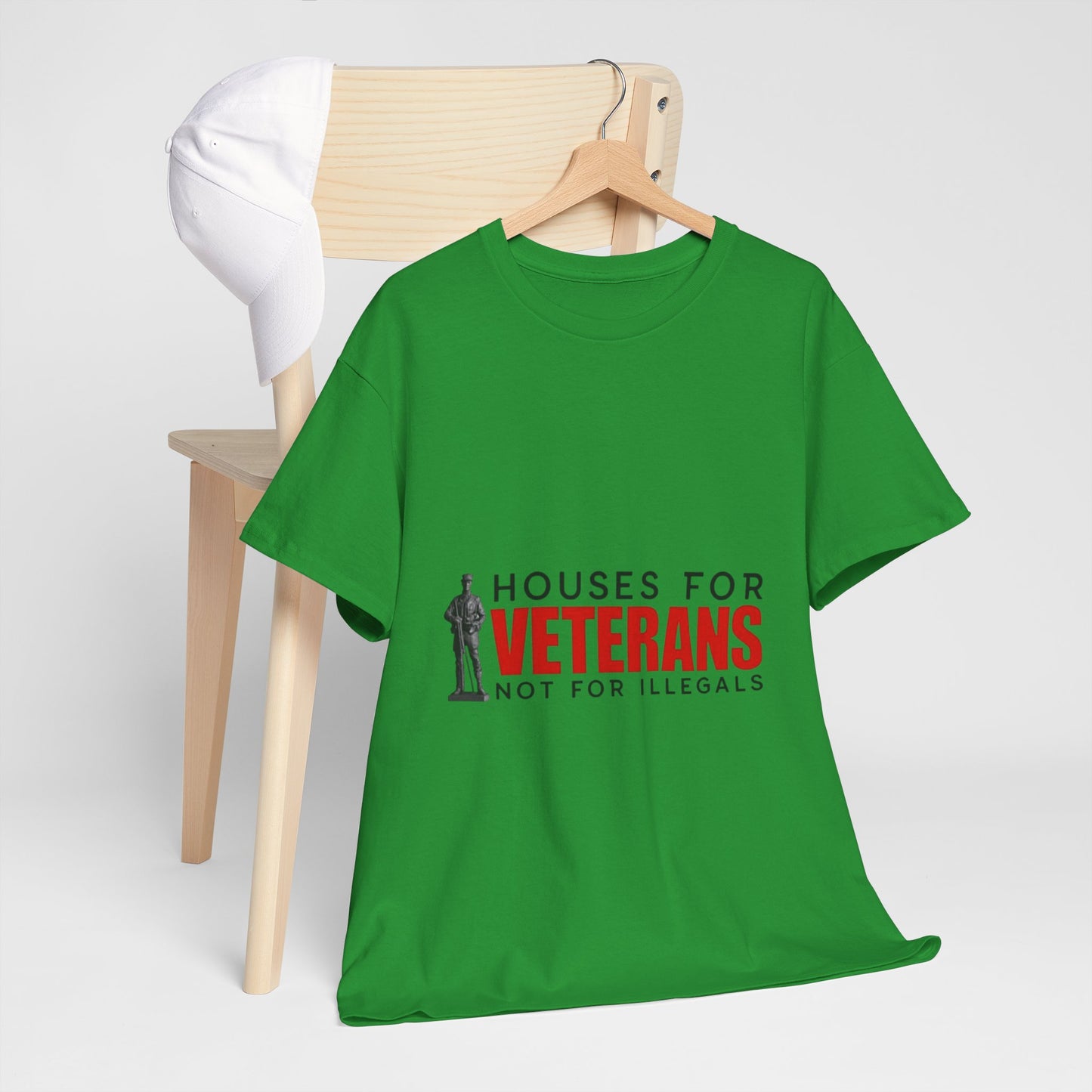 Unisex Heavy Cotton Tee - 'Houses for Veterans' Statement Shirt for Supporters, Patriotic Gifts, Veteran Advocacy Apparel, Everyday [...]