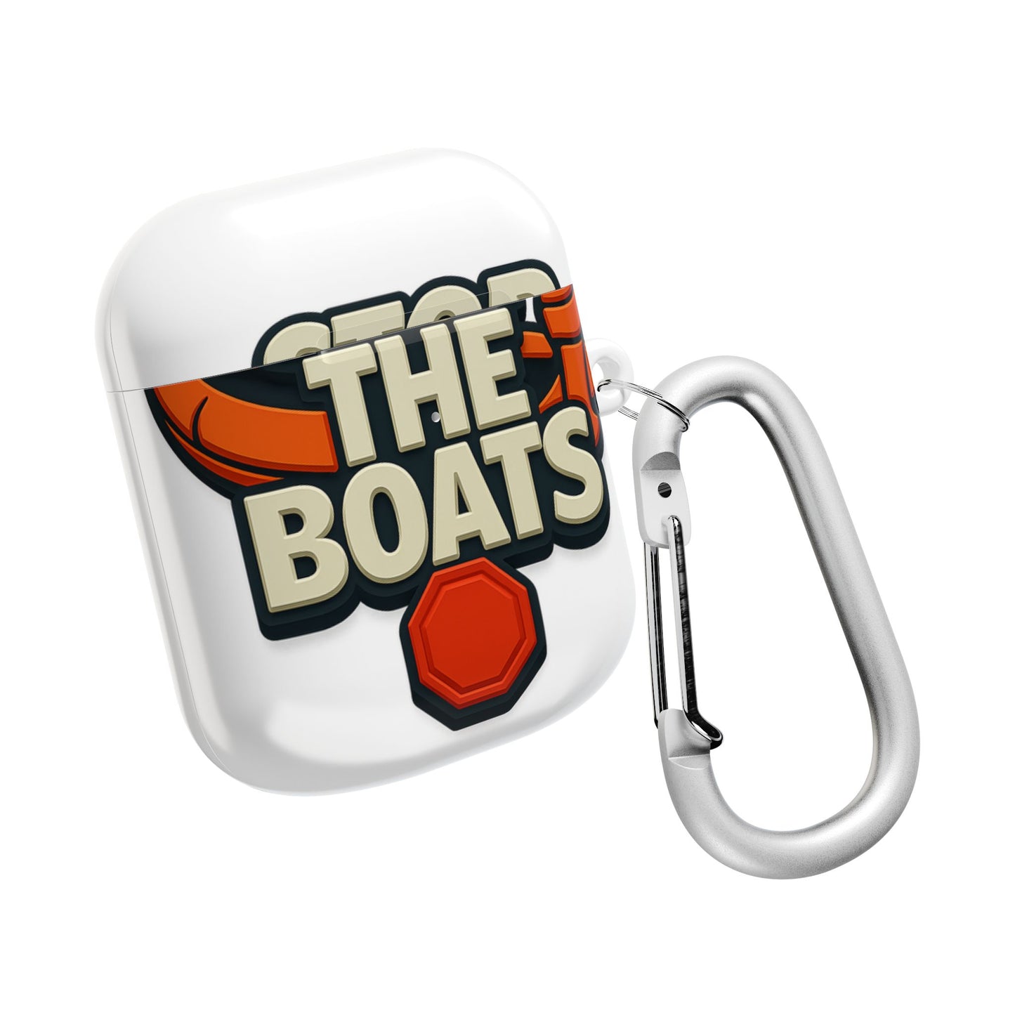 Bold Statement AirPod Case - Stop the Boats | Trendy Tech Accessory, Gift for Activists, Stylish Protection for Earbuds, Fun Phone [...]