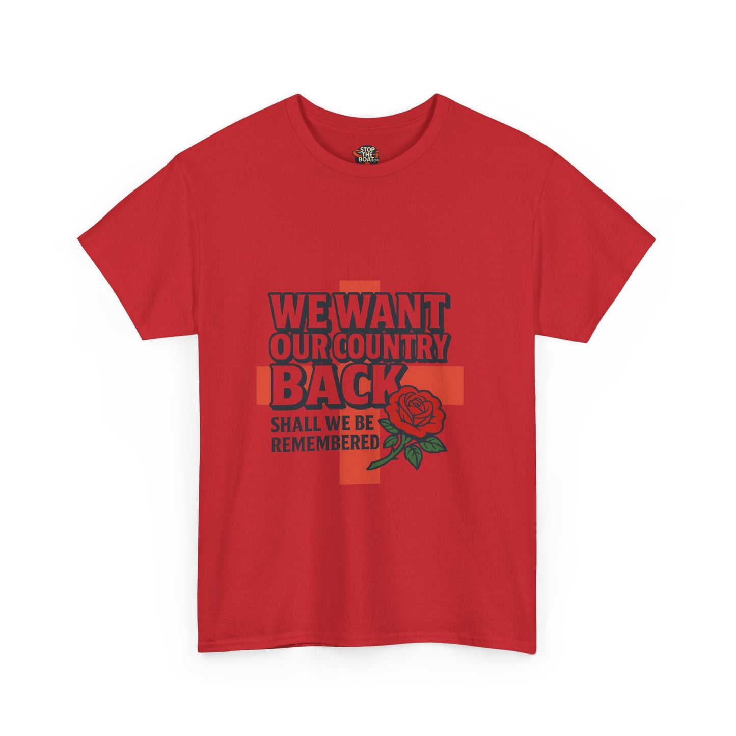 Unisex Heavy Cotton Tee - We Want Our Country Back, Casual Statement Tee, Proud Heritage Shirt, Comfortable Everyday Wear, Gift for [...]