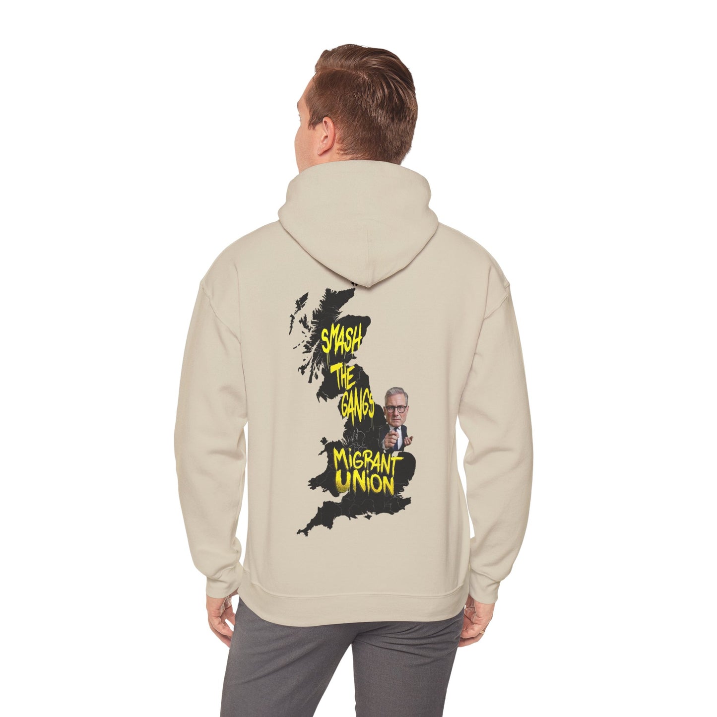 Migrant Union Hooded Sweatshirt, Unisex Sweatshirt, Cozy Layer, Activism Apparel, Streetwear, Gift for Protesters, Conscious Fashion