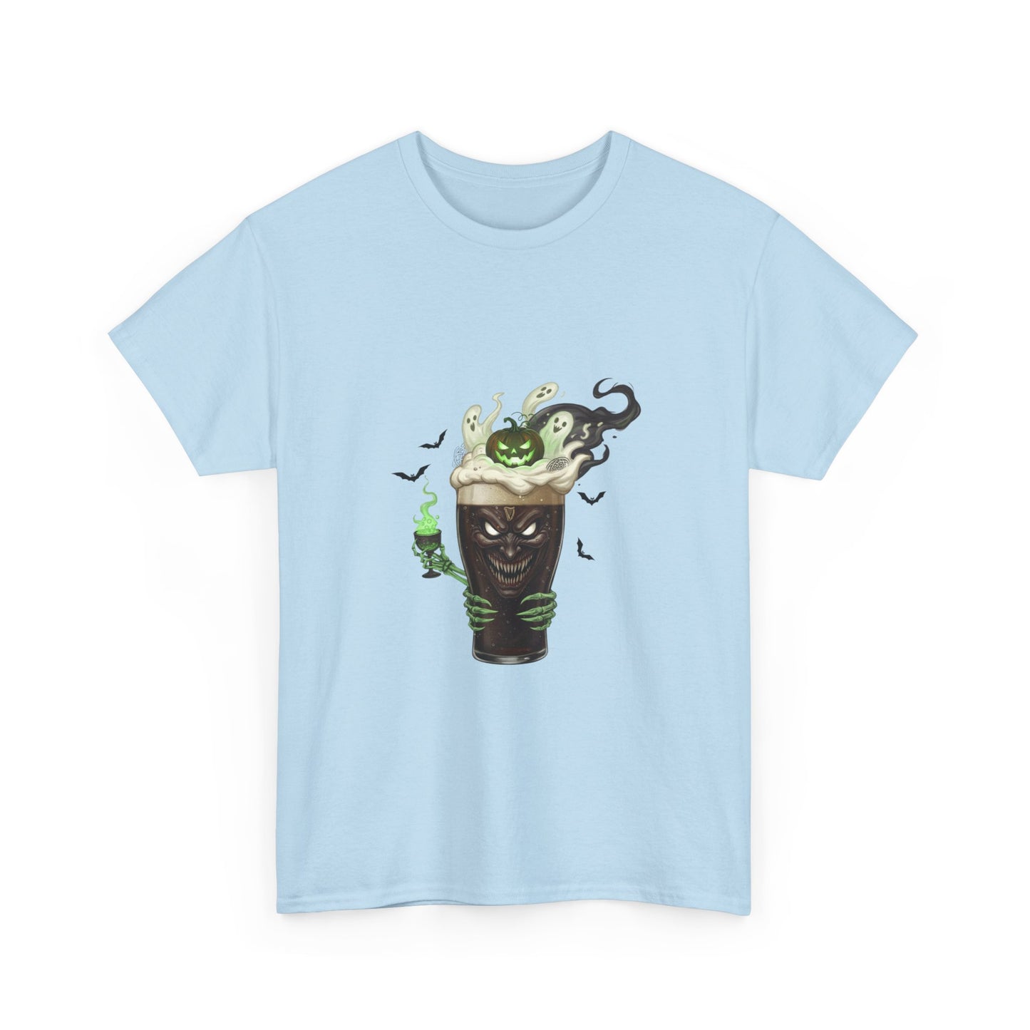 Guiness halloween Artistic Unisex Tee featuring Eco-Themed Design, Perfect for Casual Wear, Gift for Nature Lovers, Eco-Conscious Apparel, Earth Day