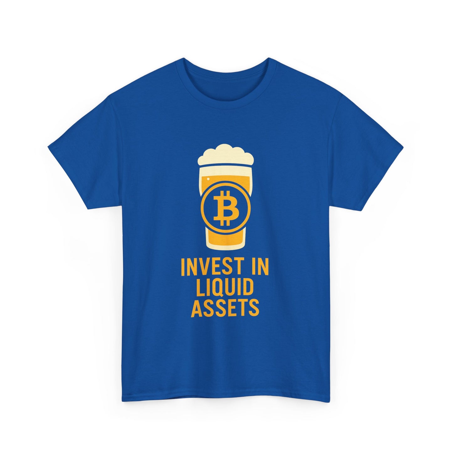 Bitcoin liquid assets Investment Unisex Heavy Cotton Tee, Crypto Shirt, Financial Humor Tee, Gift for Investors, Funny Bitcoin Apparel