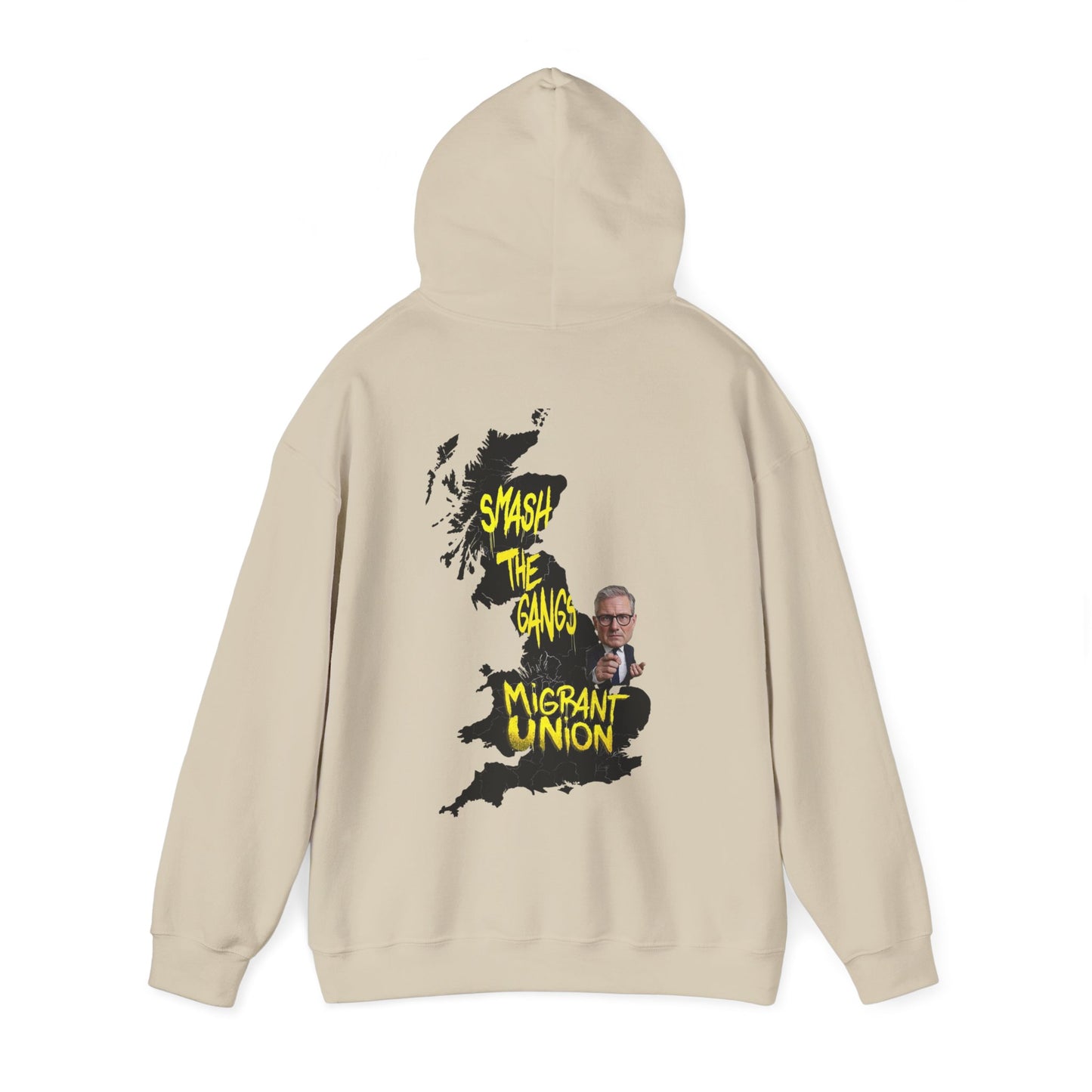 Migrant Union Hooded Sweatshirt, Unisex Sweatshirt, Cozy Layer, Activism Apparel, Streetwear, Gift for Protesters, Conscious Fashion