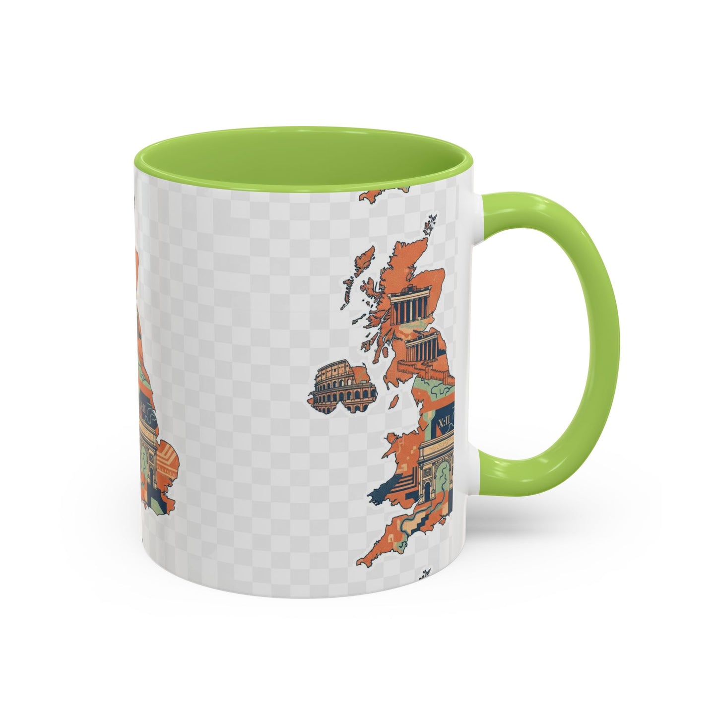 British Landmarks Accent Coffee Mug | Travel Gift, Home Decor, Coffee Lover, Souvenir, Unique Design