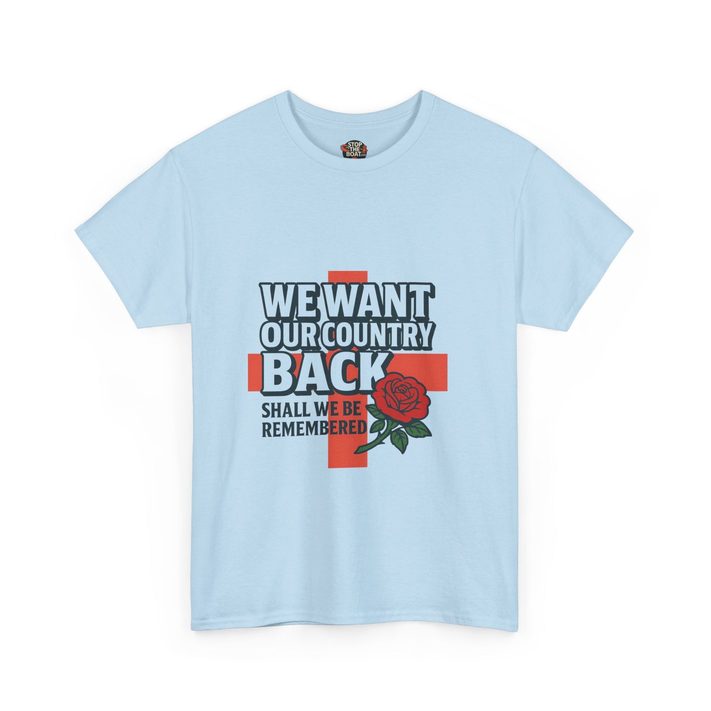 Unisex Heavy Cotton Tee - We Want Our Country Back, Casual Statement Tee, Proud Heritage Shirt, Comfortable Everyday Wear, Gift for [...]