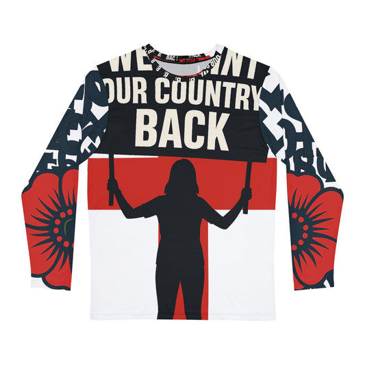 We want our country back collection Men's Long Sleeve Shirt (AOP)