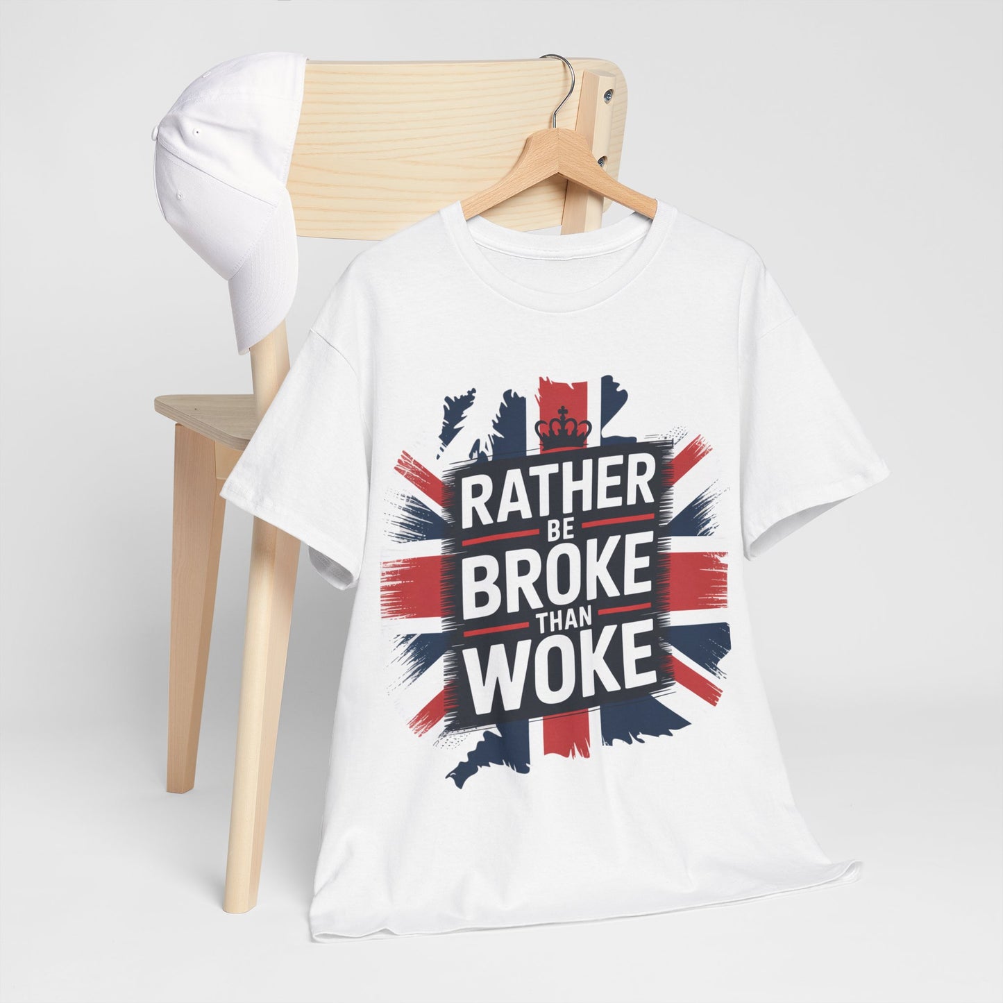 Broke vs. Woke Unisex Heavy Cotton Tee