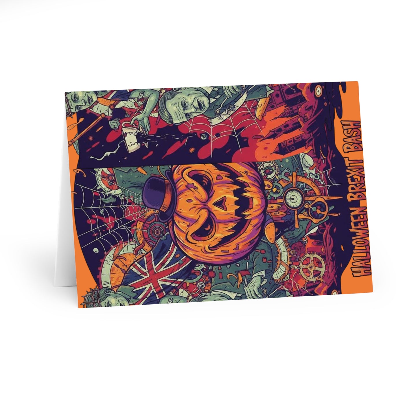Halloween British satire patriot cards -  Greeting Cards, Spooky Cards for Halloween, Fun Cards for Parties, Unique Cards for Friends, Halloween Decor