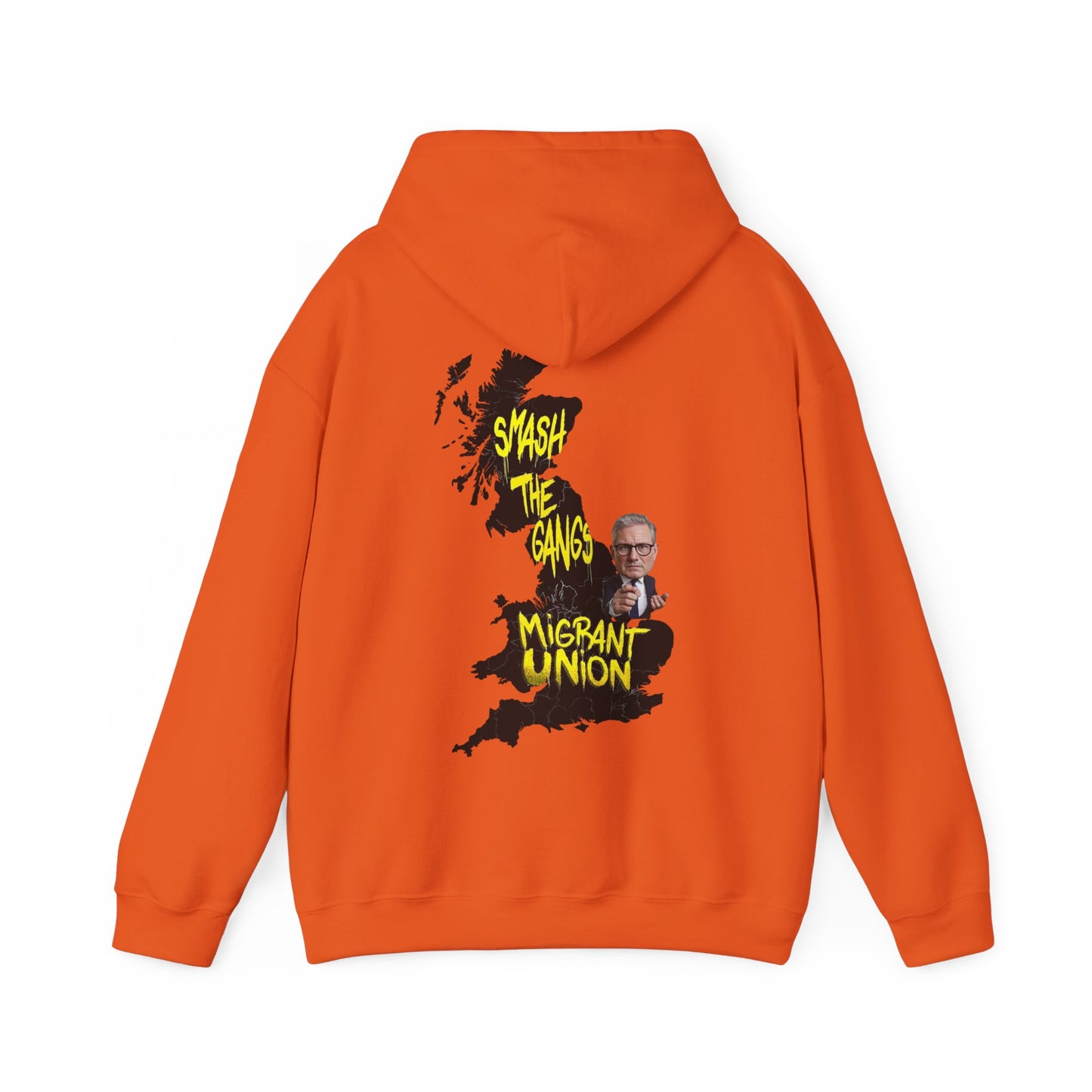 Migrant Union Hooded Sweatshirt, Unisex Sweatshirt, Cozy Layer, Activism Apparel, Streetwear, Gift for Protesters, Conscious Fashion